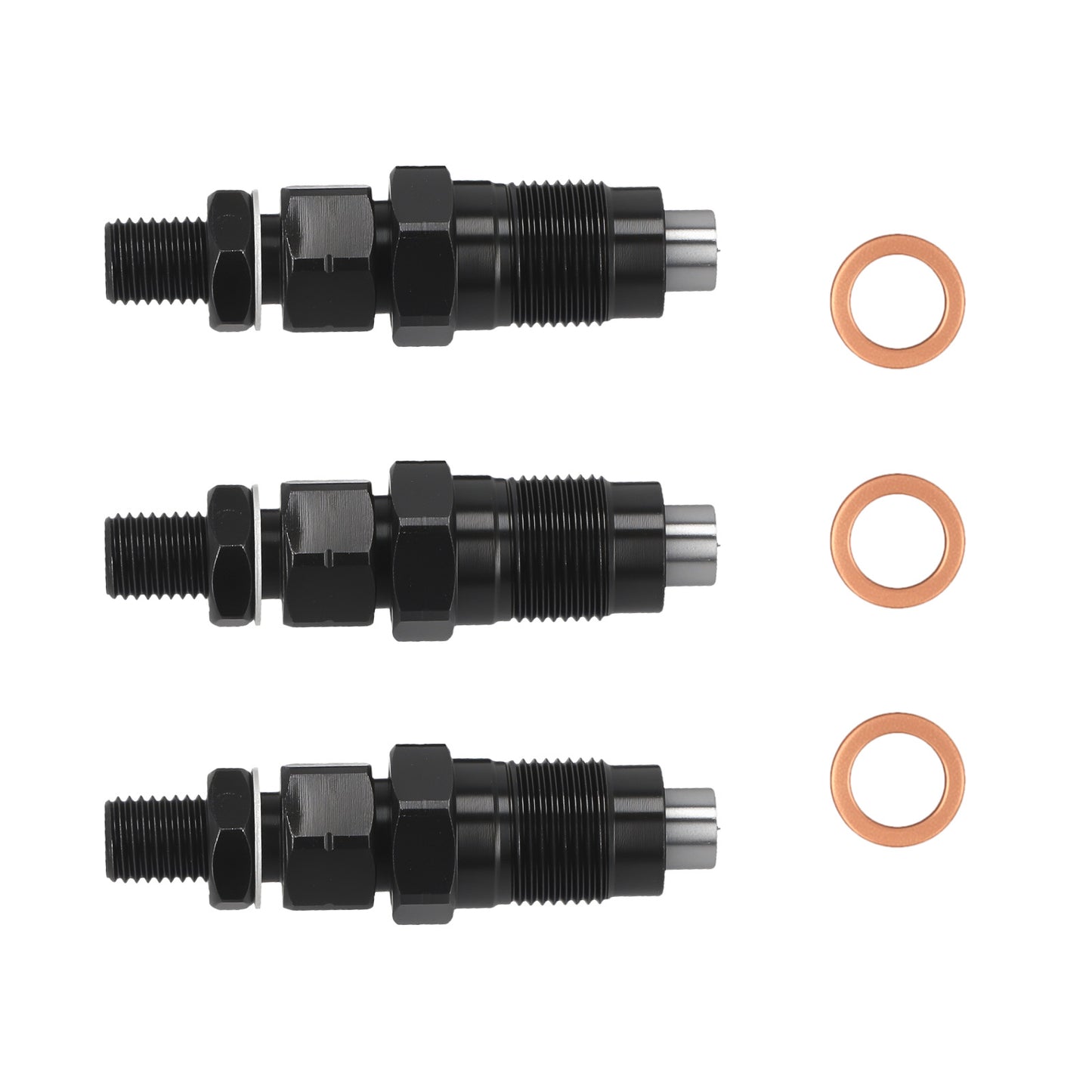 3PCS Fuel Injectors compatible For Kubota D905 D1005 D1105 V1205 V1305 V1505 16032-53902