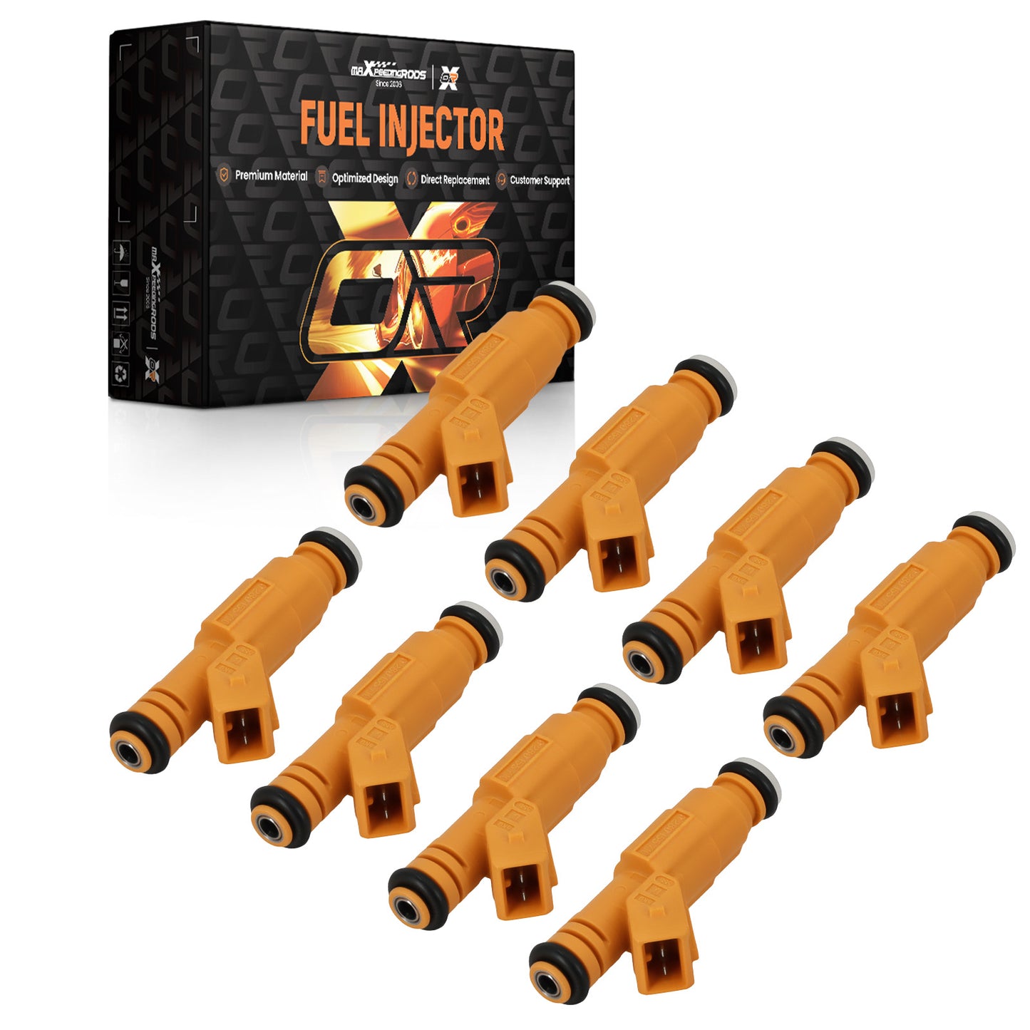 8x Fuel Injector compatible For Ford Crown Victoria 4.6L V8 1998 0280155710 4 Holes