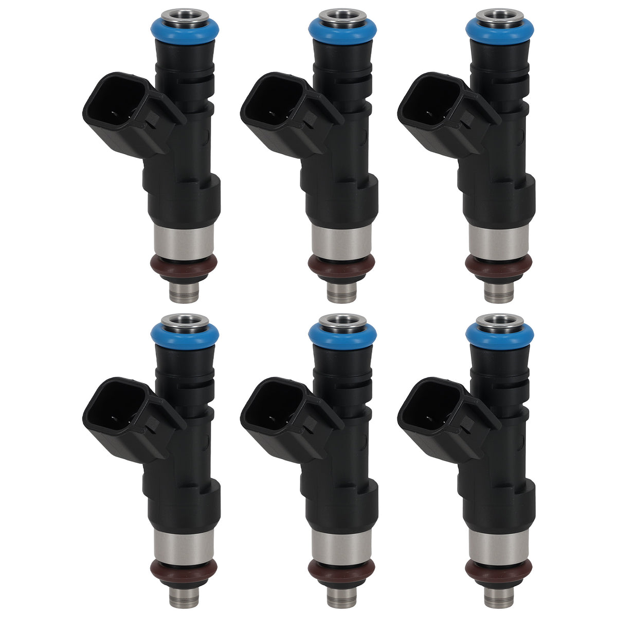 6X Fuel Injectors compatible For Buick Enclave 2007-2008 compatible For GMC Acadia 3.6L V6 0280158154