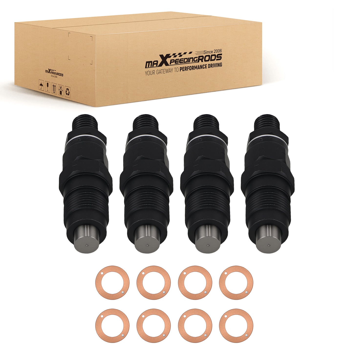 4PCS Diesel Injector compatible For Toyota Hilux Surf Prado 1KZ-TE 23600-67040 3.0L