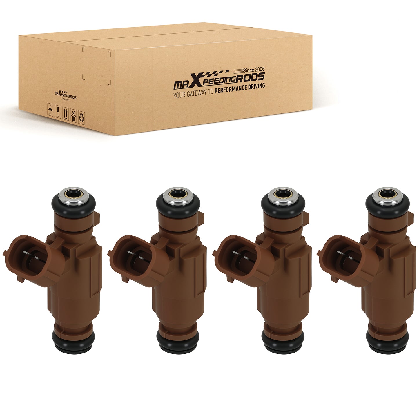 4 Fuel Injectors compatible For Kia Spectra Sephia 1.8L 1998-2004 0K2A513250 FJ497