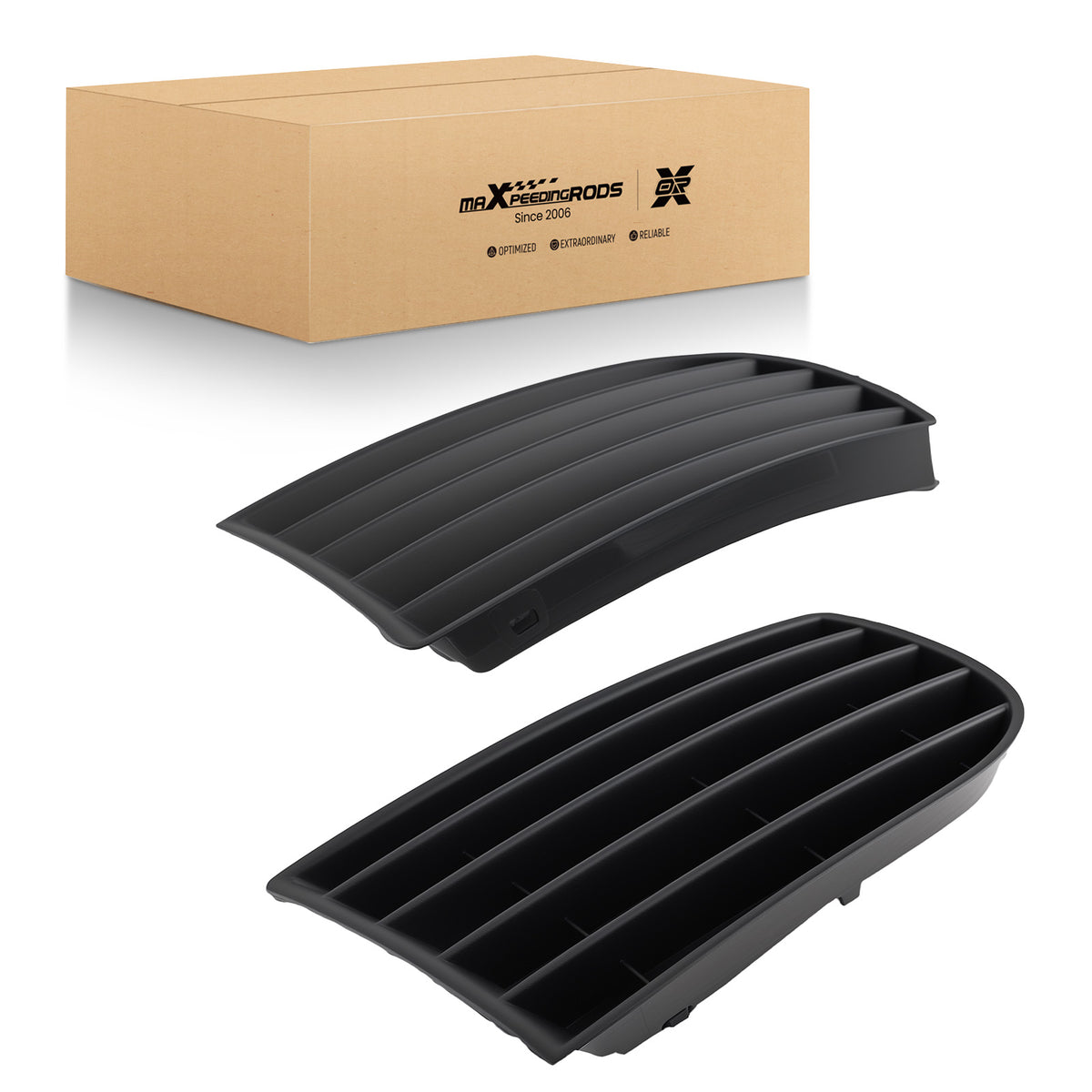 Pair Front Bumper Fog Lamp Grille Cover compatible for VW Golf 5 Rabbit 2.5L 2006-2009