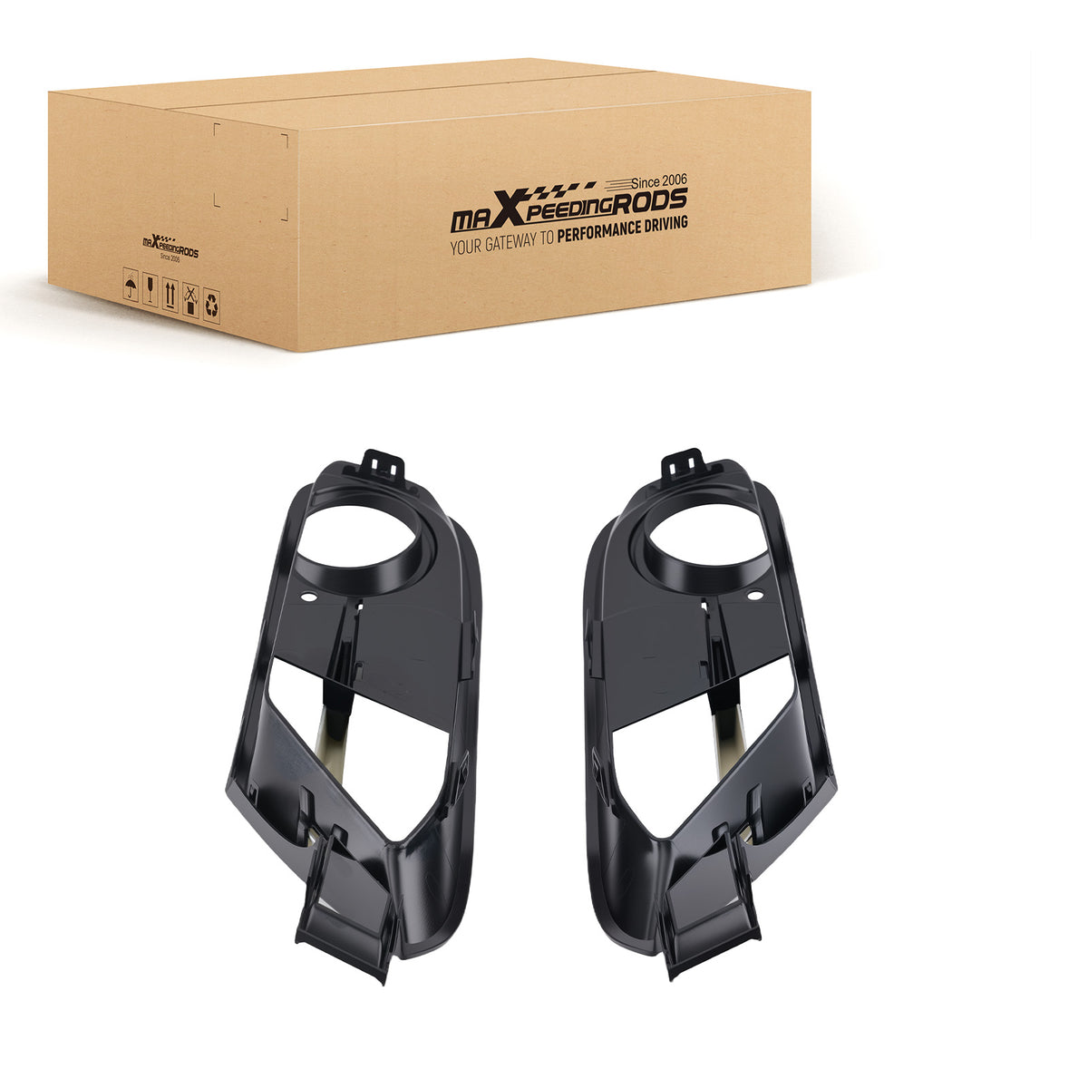 Front Bumper Fog Lamp Grille Cover compatible For BMW 3 Series F30 51117293105 2012-2015