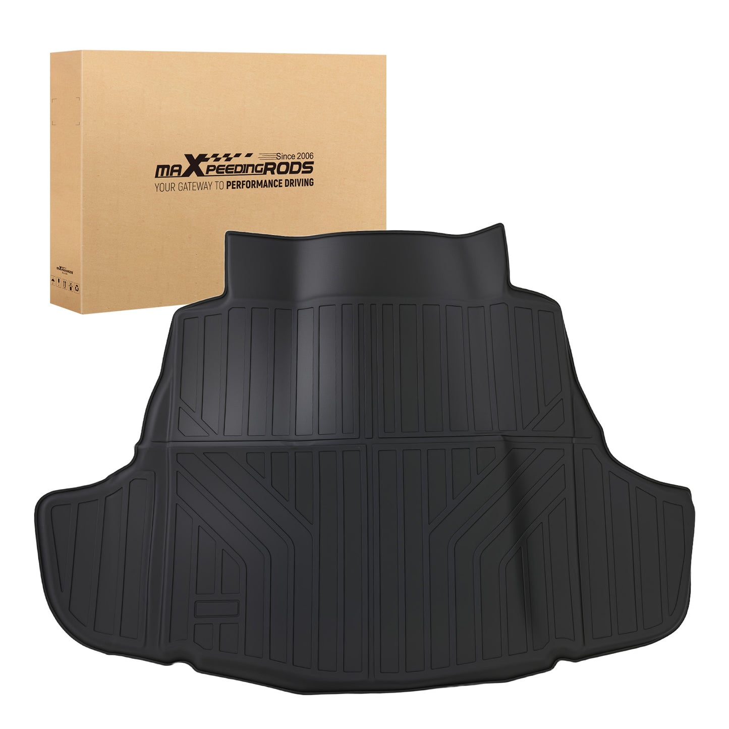 All Weather Cargo Liner compatible For Toyota Camry 2018-2025 TPE Material Black Protection