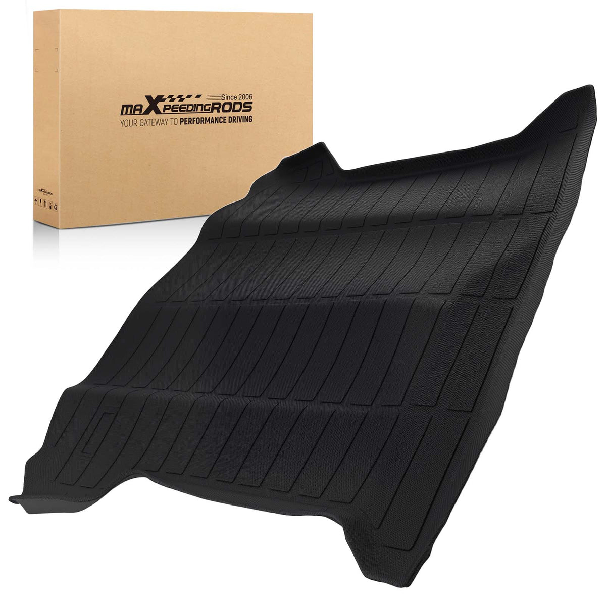 All Weather Trunk Bed Mat compatible For Cadillac XT5 2017-2025 TPE Black Waterproof