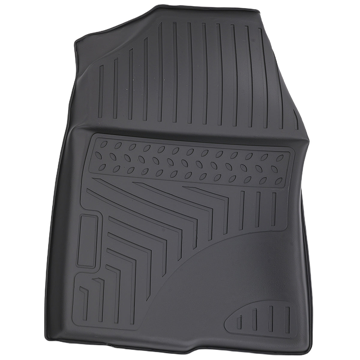 Black TPE Carpet Floor Mats compatible For Honda Civic Hatchback 2017-2021 All Weather