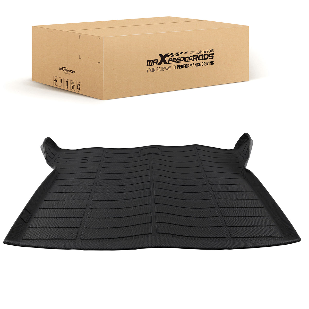All Weather Black Cargo Liner compatible For Hyundai Tucson 2016-2018 TPE Trunk Mat