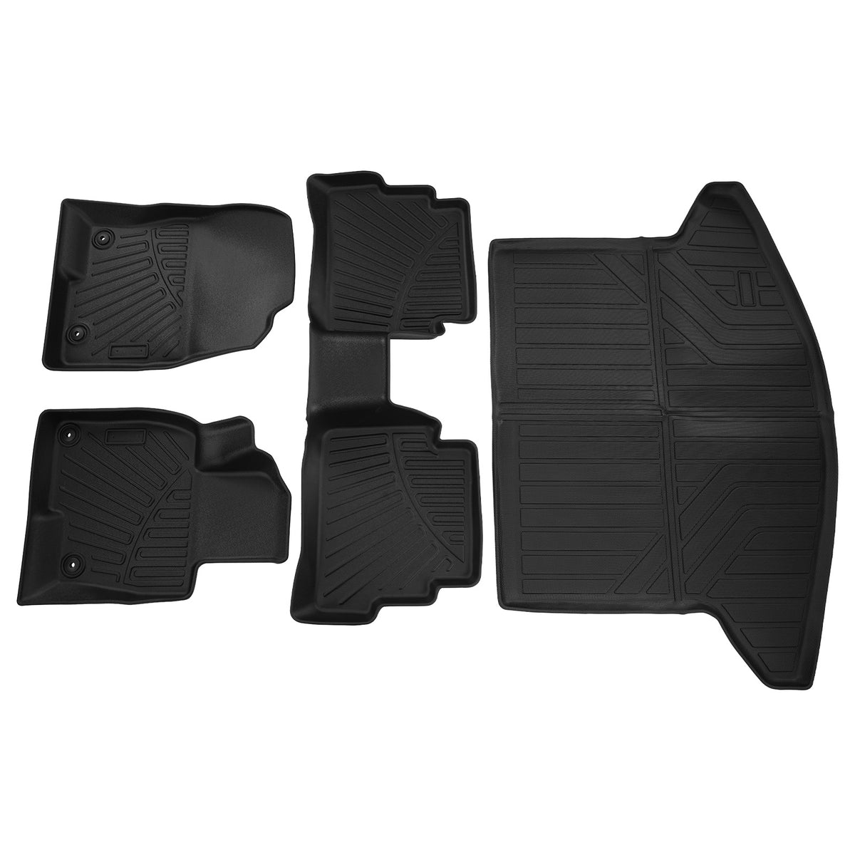 Floor Mats Trunk Mats Cargo Liners compatible For Mazda CX-5 2017-2024 Rubber TPE