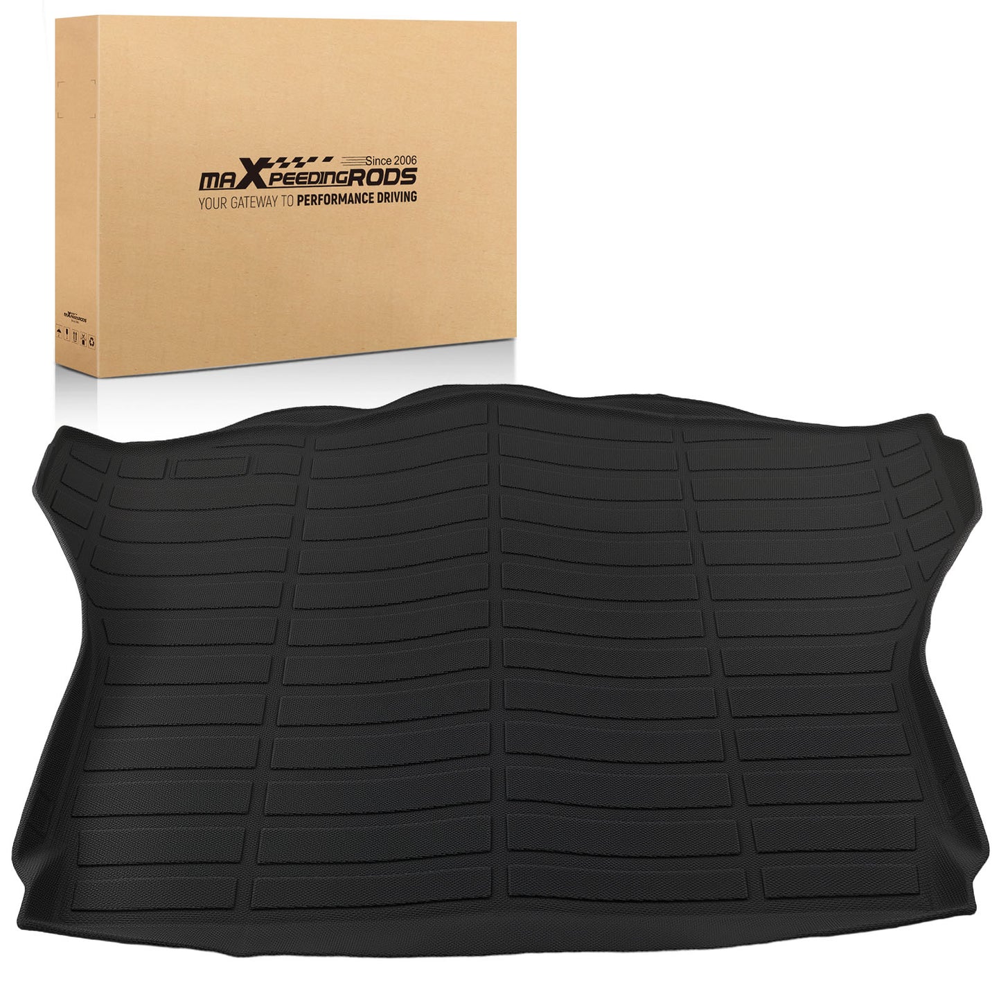 All- Weather Cargo Liner compatible For Nissan Rogue 2014-2020 Black TPE Trunk Bed Mat