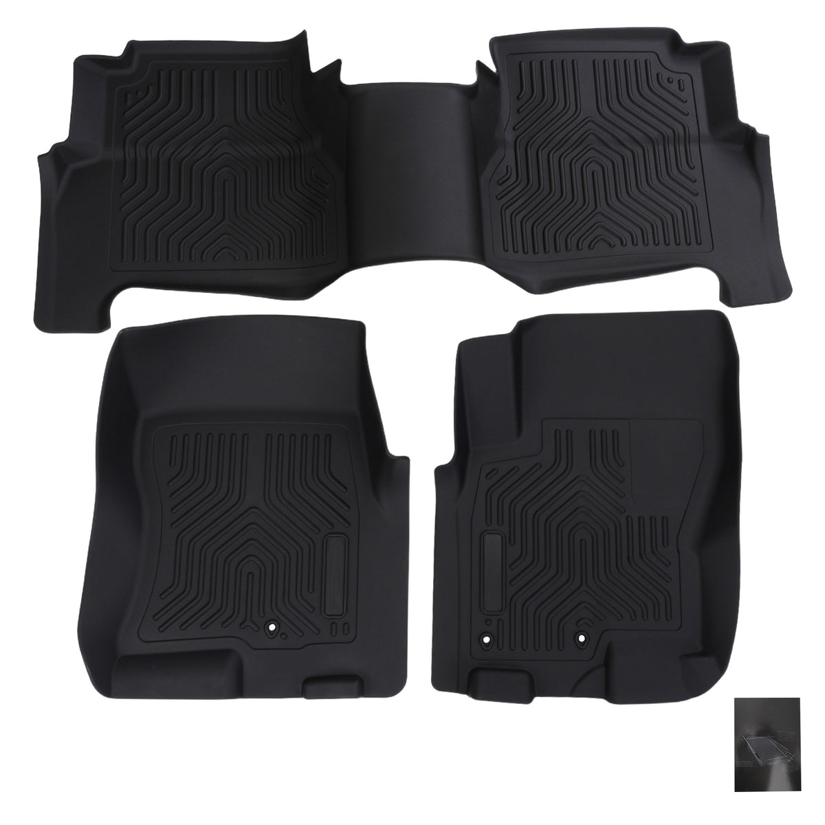 Anti-Slip Floor Mat compatible For Nissan Frontier Crew Cab 2008-2021 Waterproof Car Carpet