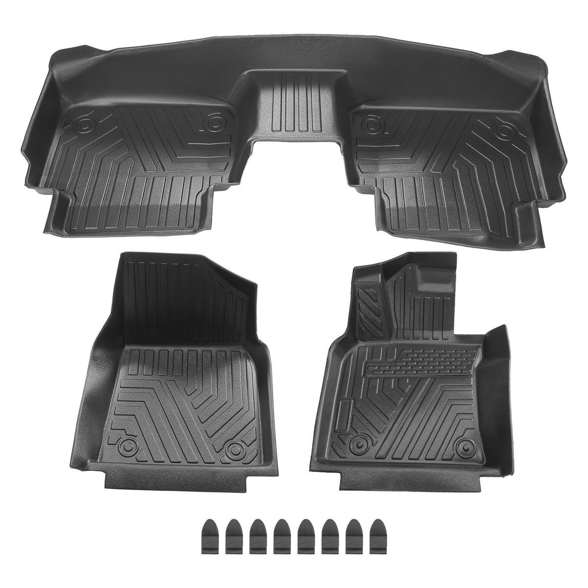 Floor Mats Liners Black TPE All Weather compatible For Toyota Camry 2018 2019-2023 New