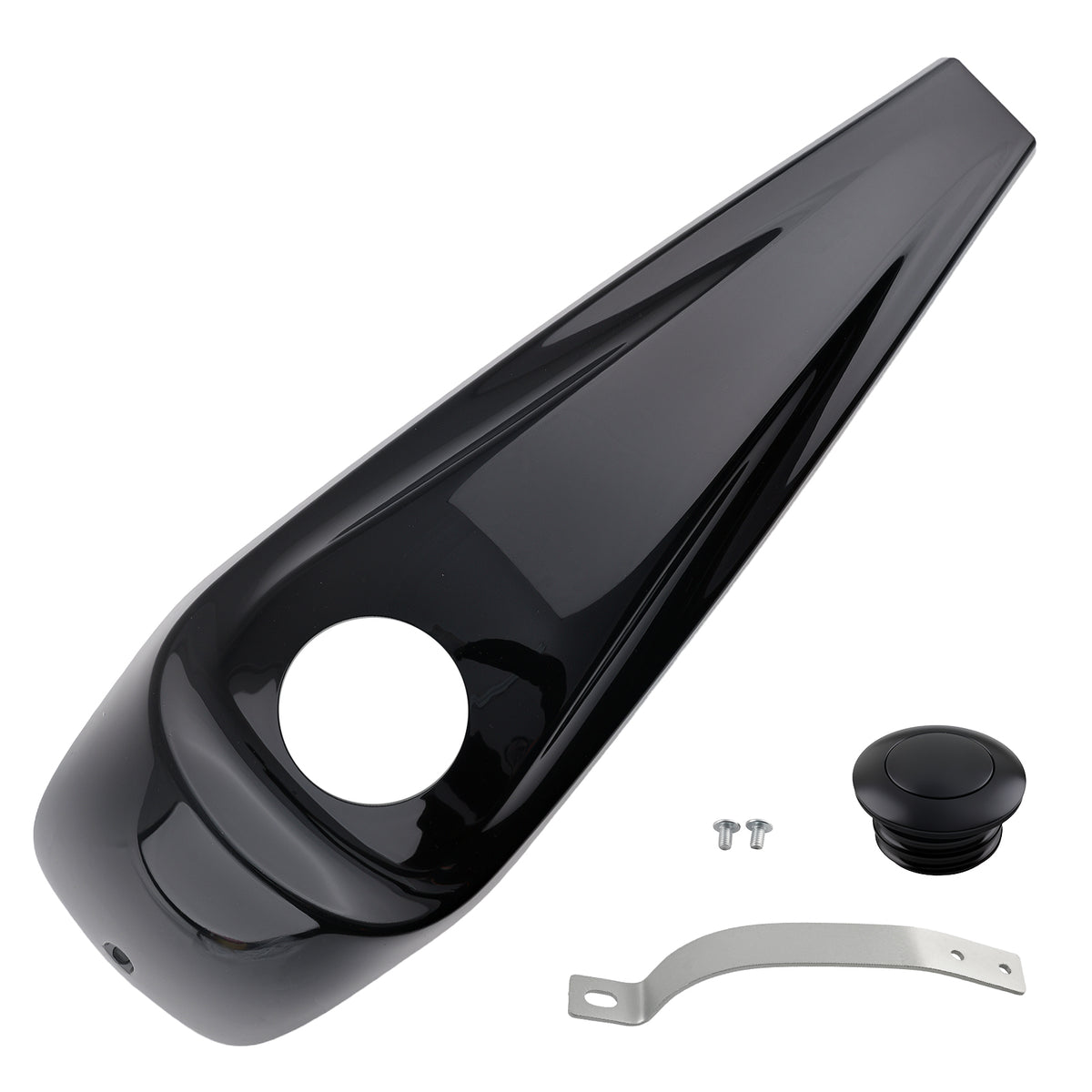 ABS Console Cover w/ Gas Cap compatible For Harley Street Glide FLHX 2008-2023 Black
