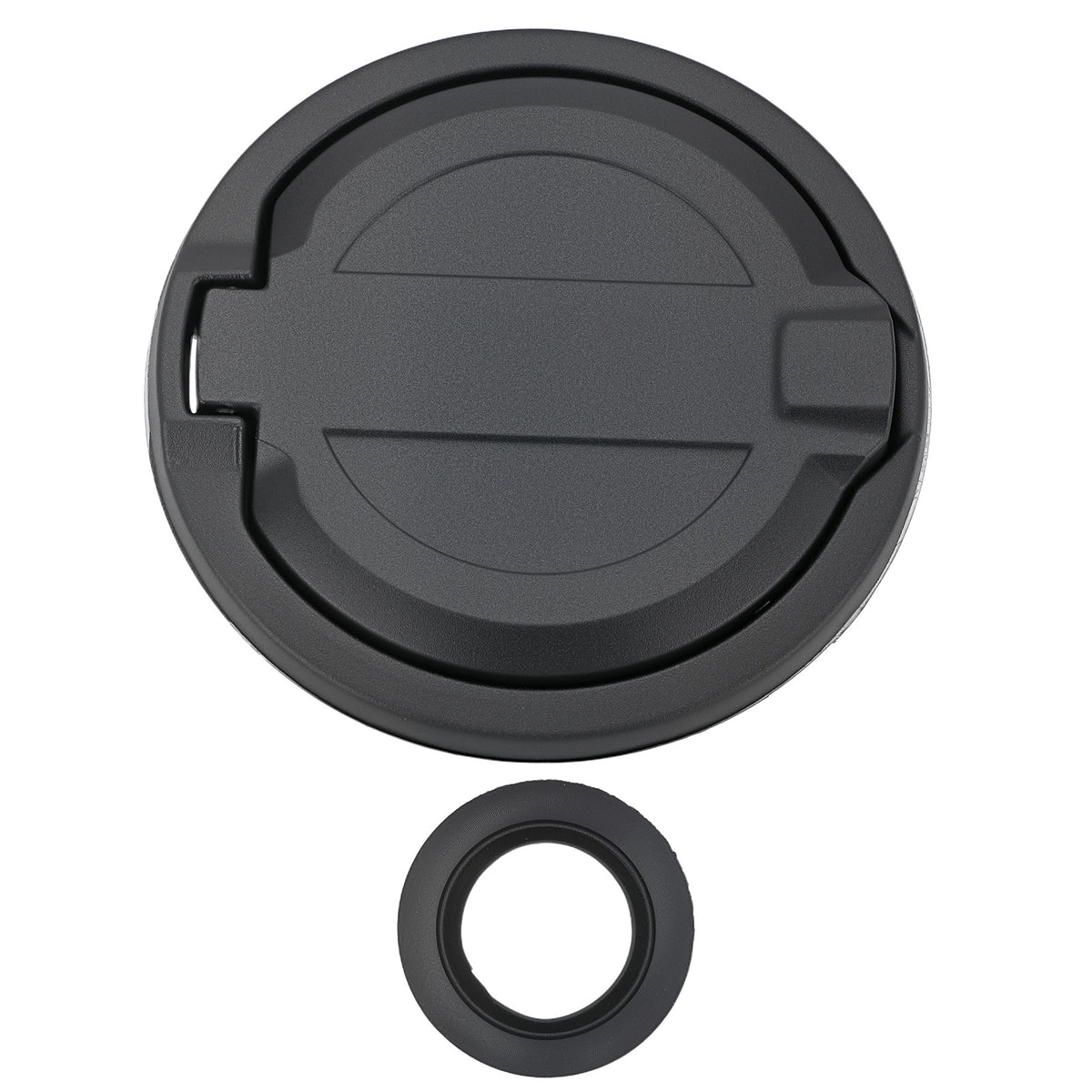 Aluminum Fuel Filler Door Gas Tank Cap Cover compatible for Jeep Wrangler JL 2018-2024