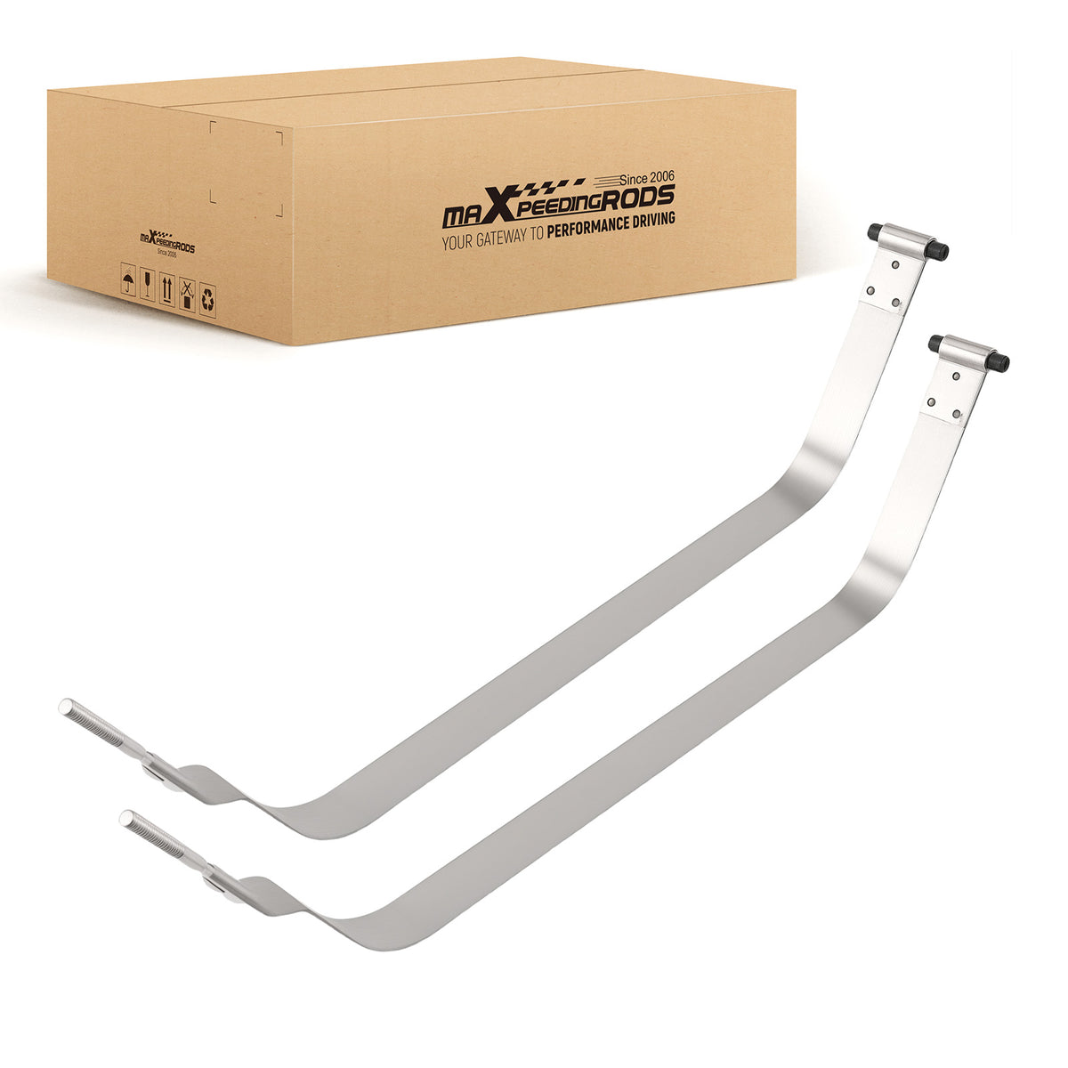 2pcs Fuel Tank Straps compatible for Jeep Wrangler 2.5L 4.0L 4.2L 1987-1995 20 Gallon Tank