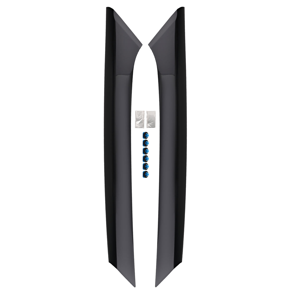 Front Windshield A-Pillar Trim Pair compatible For Ford Flex 2009-2019 BA8Z7403145AA