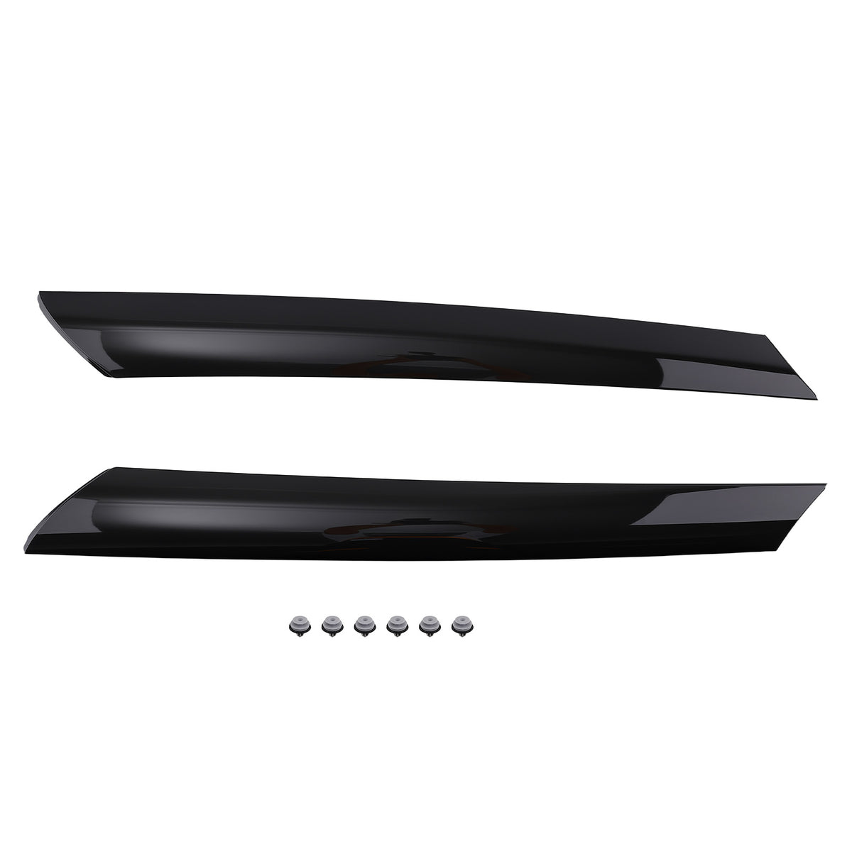 Exterior Window Pillar Trim compatible For Kia Soul Base Plus 2010-2013 86170-2K000 Black