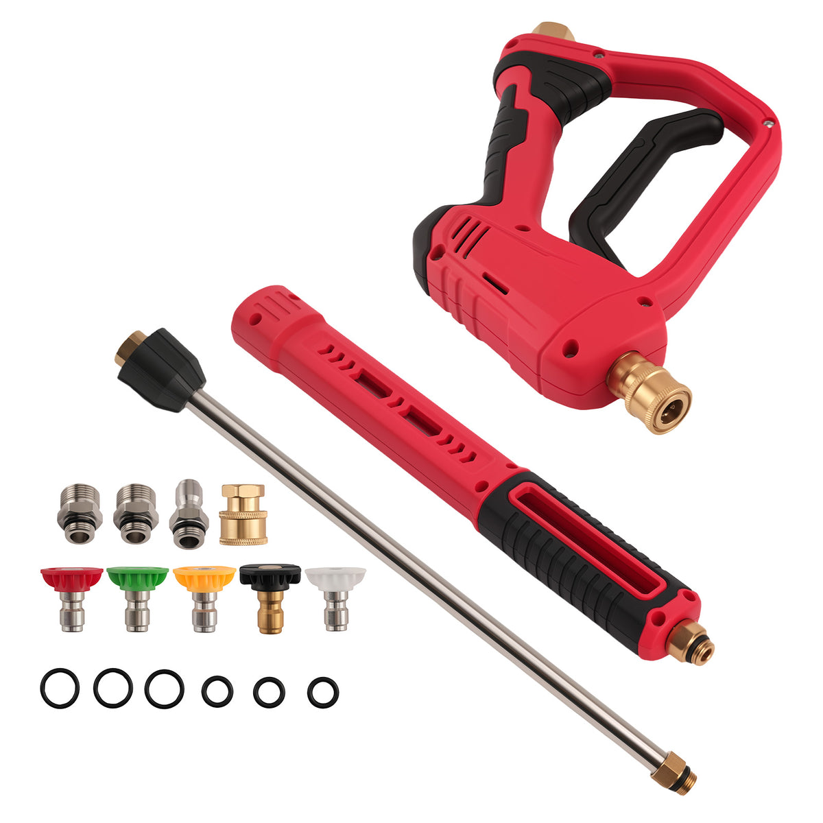 Pressure Washer Gun 36 22 10 Inch Extension Rod with 5 Quick Connect Tips