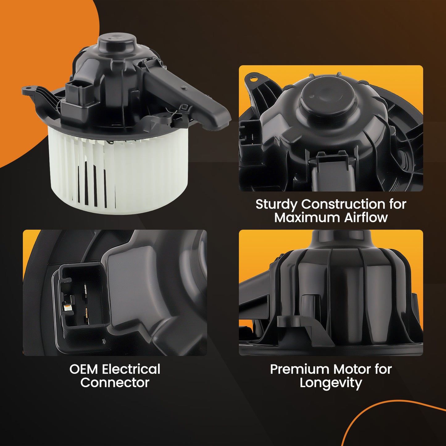 Heater Blower Motor with Fan compatible For Ford F150/Compatible For Expedition compatible For Lincoln Navigator
