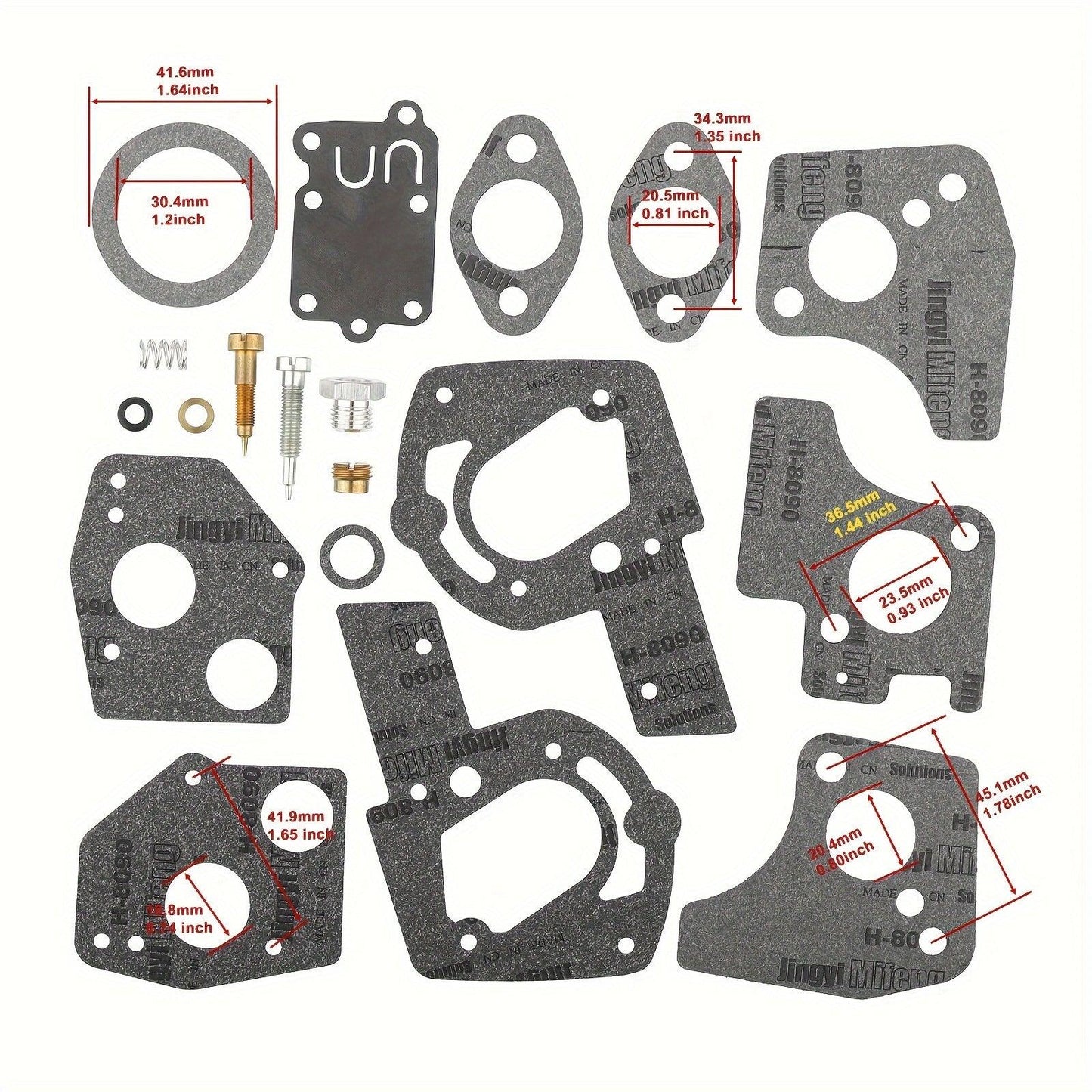 495606 494624 80200 Carburetor Rebuild Kit for Briggs and Stratton 080201 080202 Engines Toro 62923 62924 Blower Vacuums
