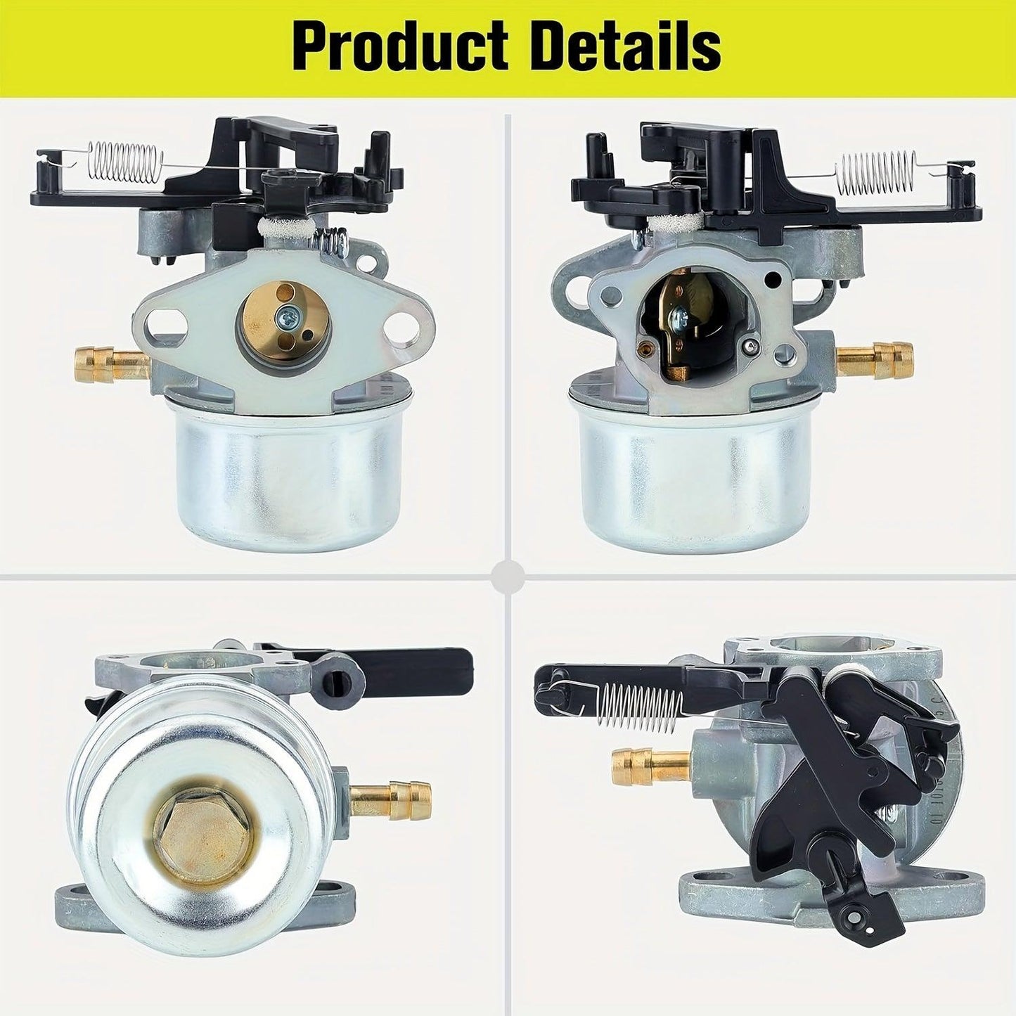 Hipa High-Performance Carburetor - Precision-Made for Briggs & Stratton 111P07, 114P07, 11P907, 121Q72 Engines - Perfect Replacement Part