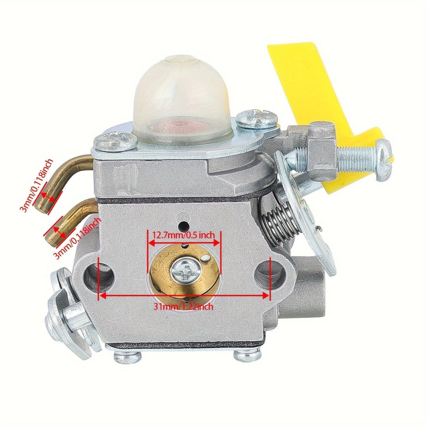 Premium Carburetor Kit - Precision-Made for Homelite UT22600, UT22650, UT32601A, UT32651A 26cc String Trimmers - Easy Install, Guaranteed Performance Boost, Long-Lasting Solution