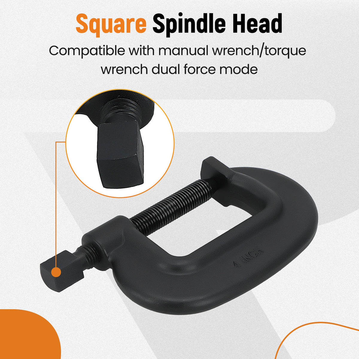 4‘’ Brute Force C-Clamp Heavy Duty 4-1/2 Opening Capacity