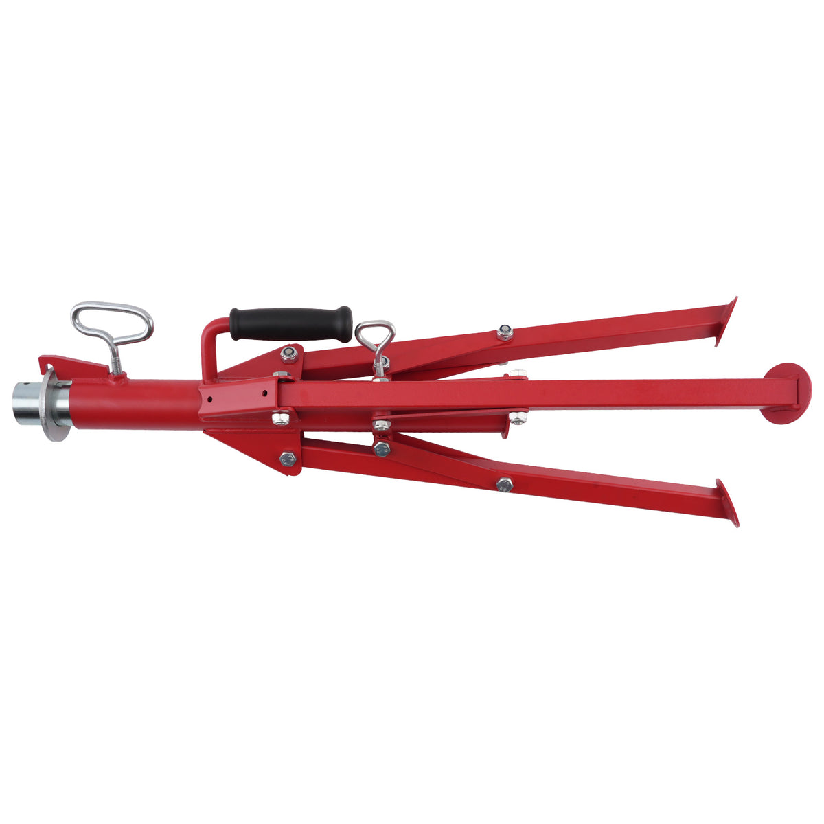 Adjustable Pipe Jack Stand V-Head Steel 28-52in 2500lbs Tripod Support