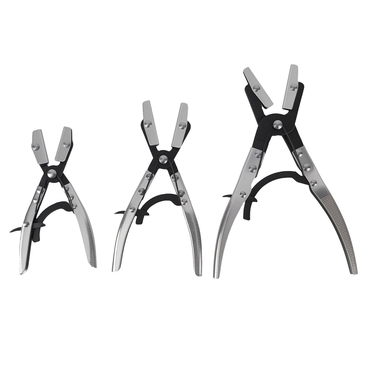 3PC Hose Pinch Pliers Set For Fuel Coolant Brake Line Clamp 8 10 12