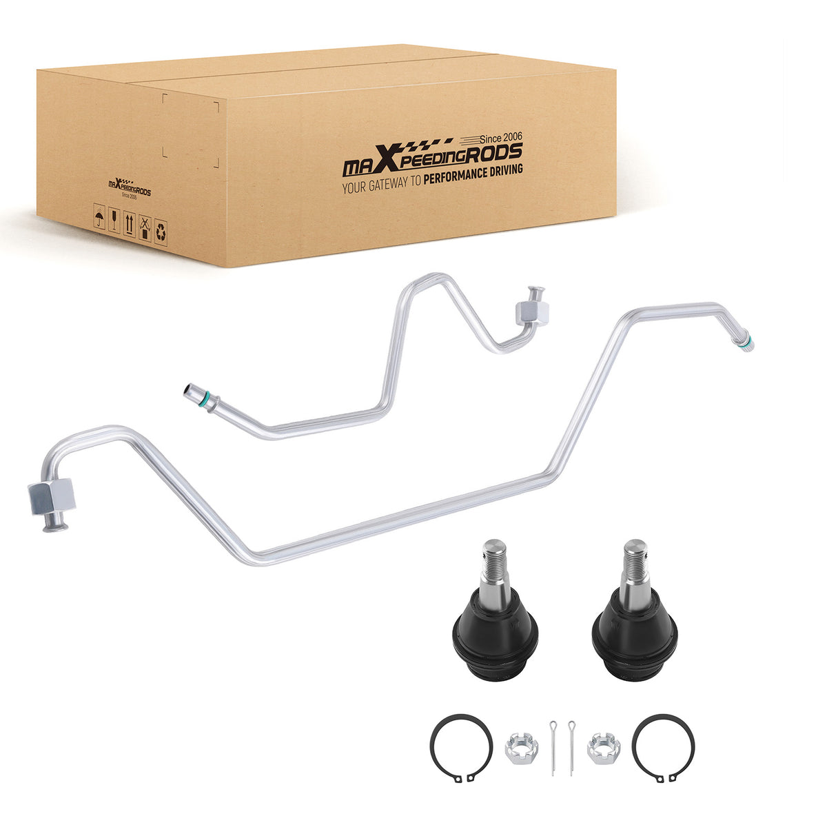 Ball Joint and Steering Rack Line Set compatible For GMC Yukon 2008 2009 2010 11-14