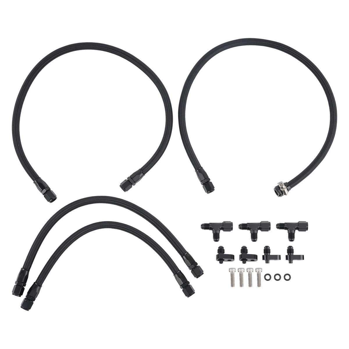 4AN Steam compatible For Vent Hose Kit For LS family of engines LS1 LS2 LS6 LM7 Stainless Steel