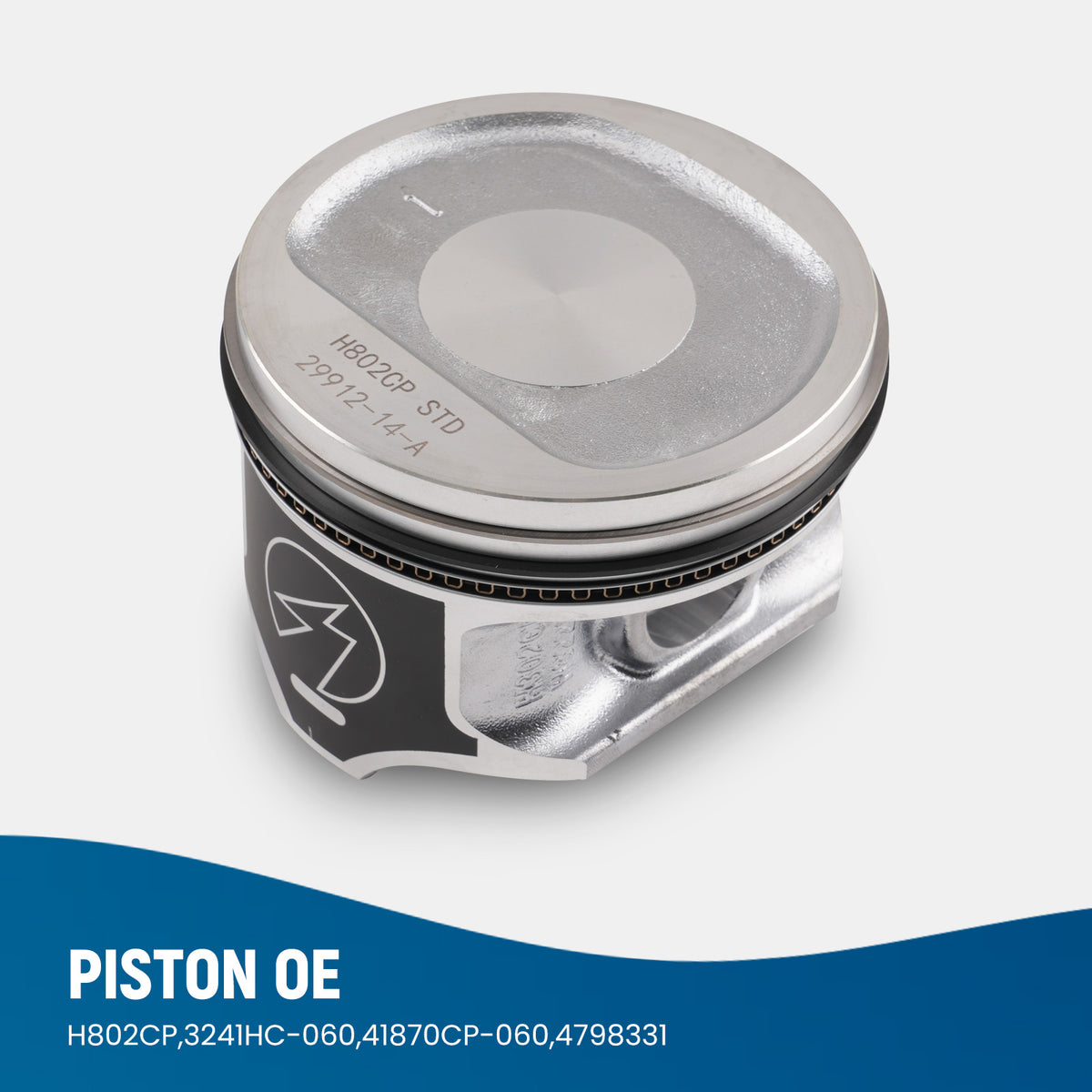 Engine Piston Set compatible For Jeep Wrangler TJ Cherokee 4.0L L6 1996-2006 H802CP