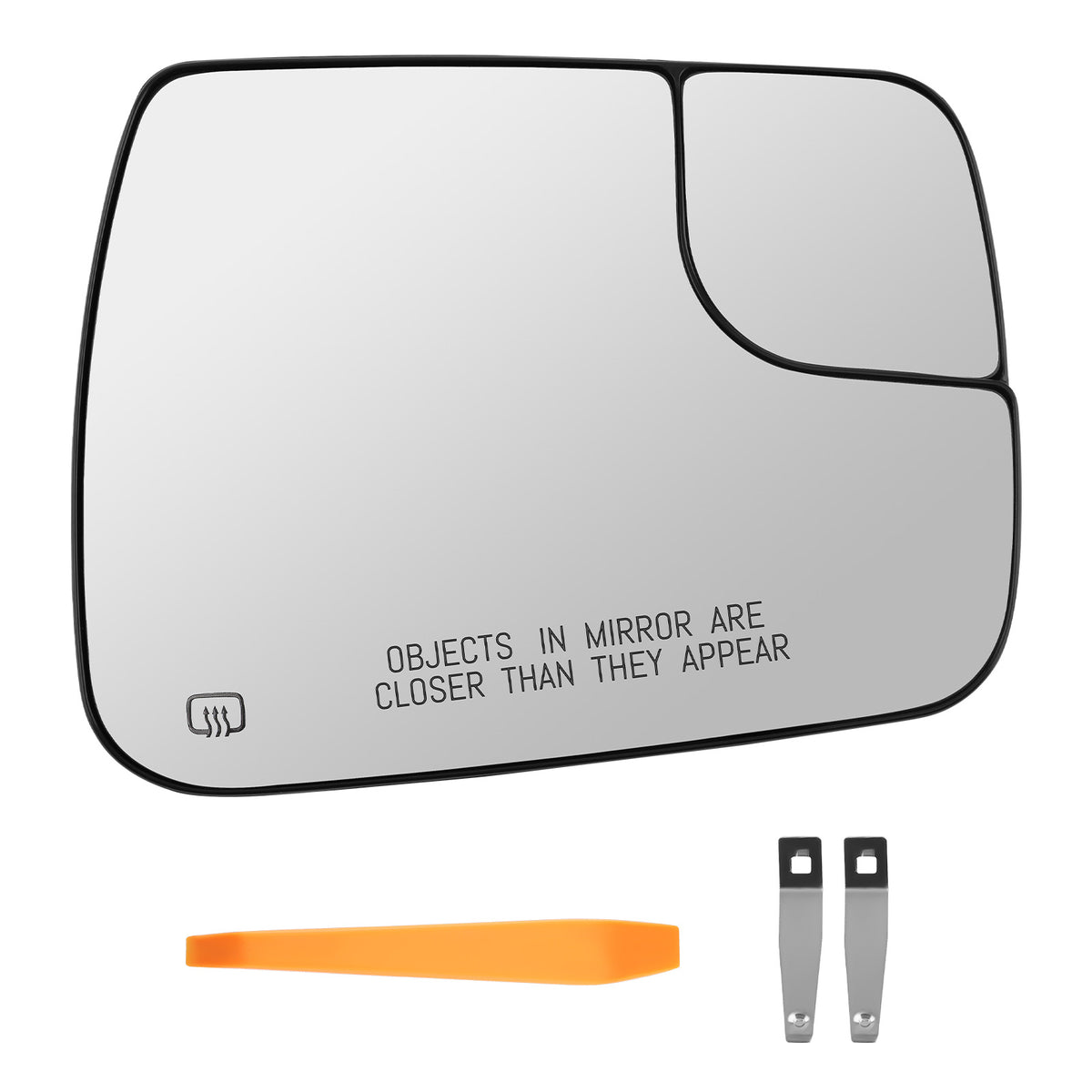 Passenger Side Mirror Glass Heated Convex compatible for Dodge Ram 1500 2019-22 68402036AA