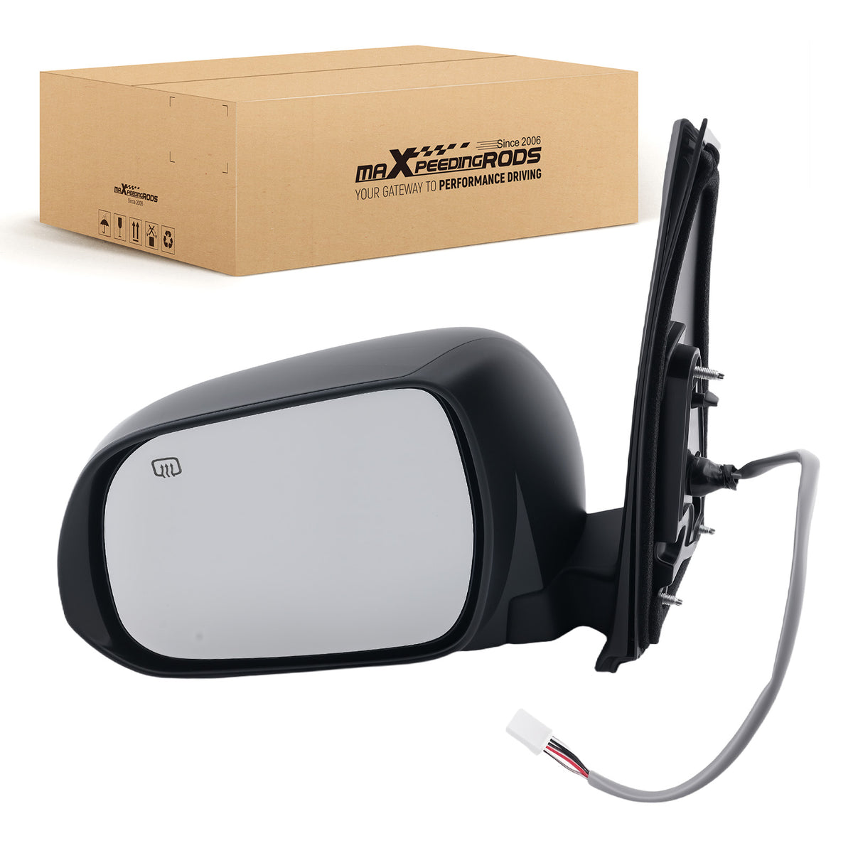 Driver Heated Mirror compatible For Toyota Sienna 2011-2012 5-Wire TO1320265