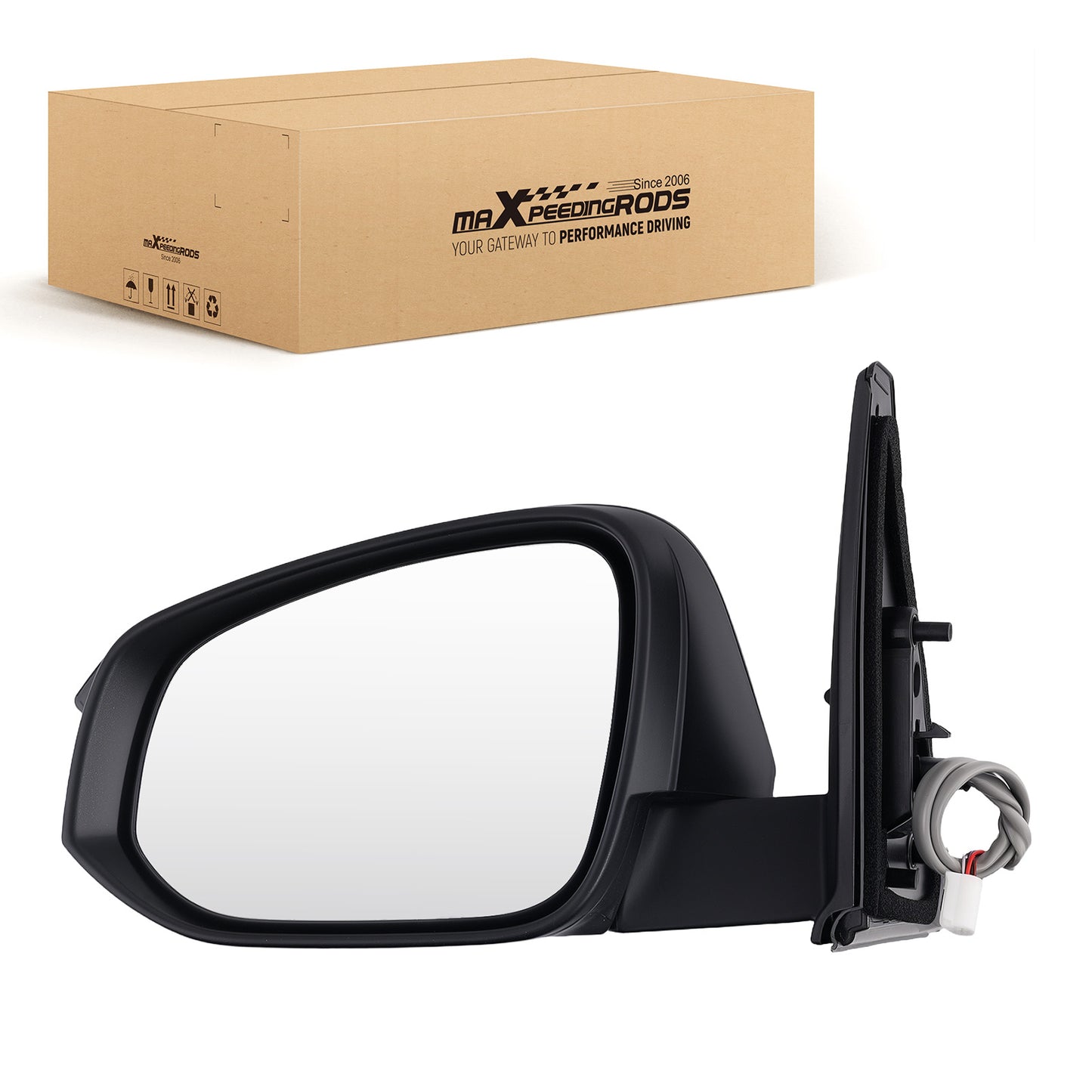 Left Rear View Mirror compatible For Toyota 4Runner 2014-2018 Power 5Pin Paintable
