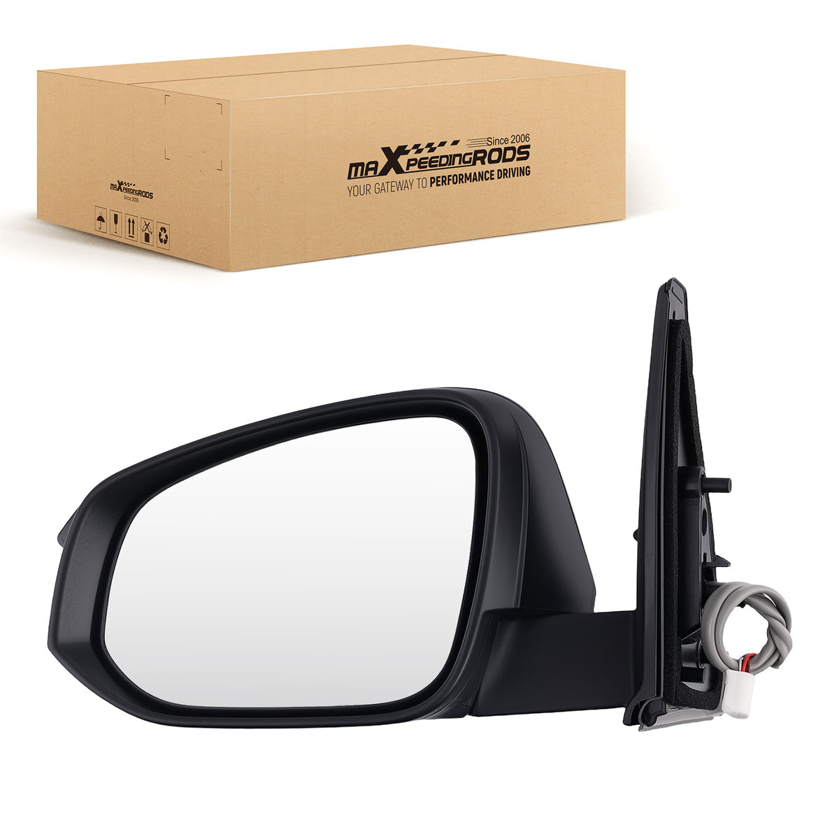 Left Rear View Mirror compatible For Toyota 4Runner 2014-2018 Power 5Pin Paintable