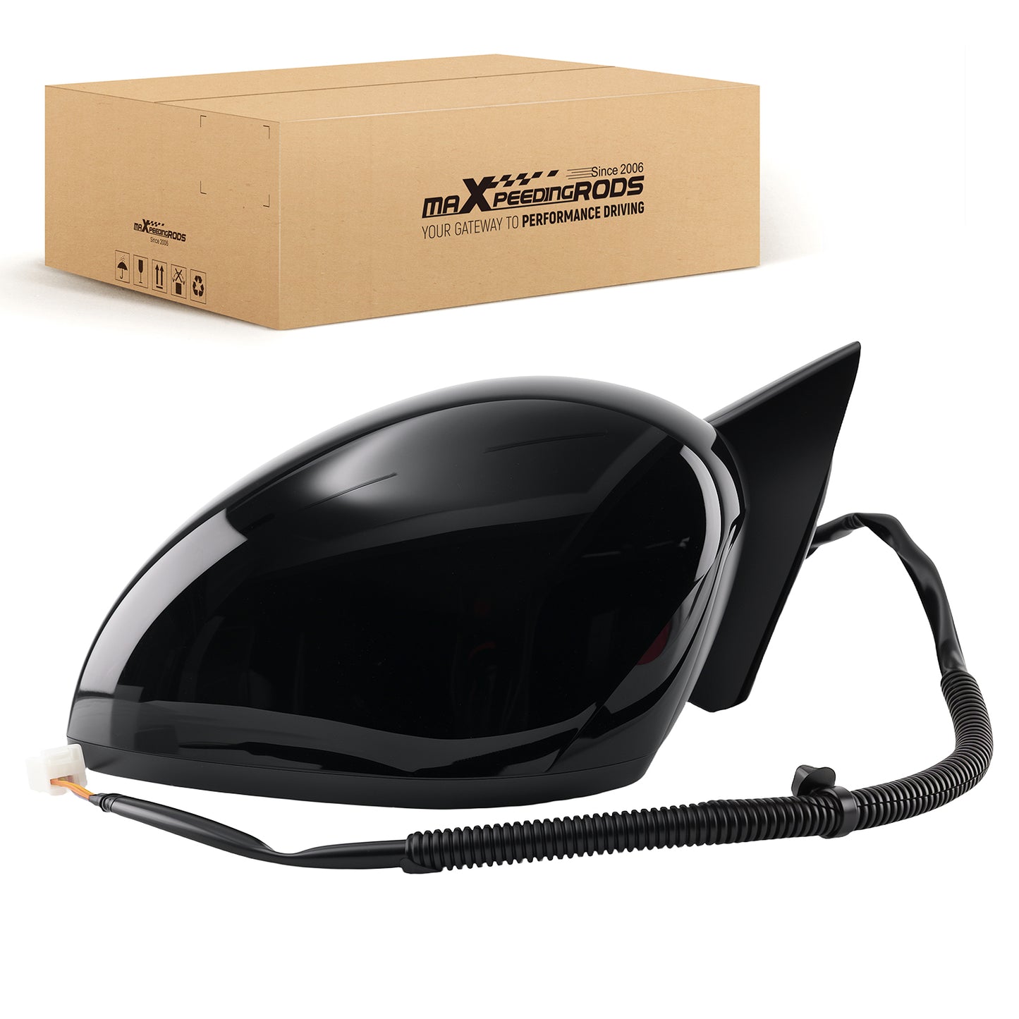 Front Left Heated Mirror compatible For Honda Civic 2022 1.5L 76258-T20A01 Power Black