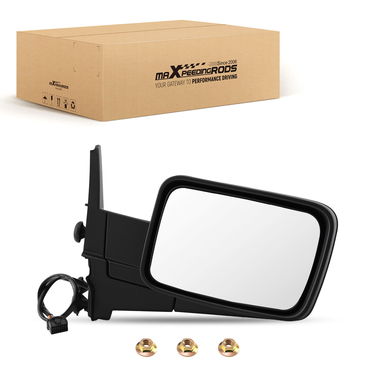 Heated Passenger Mirror compatible For Jeep Commander Right 2006-2010 55396636AD