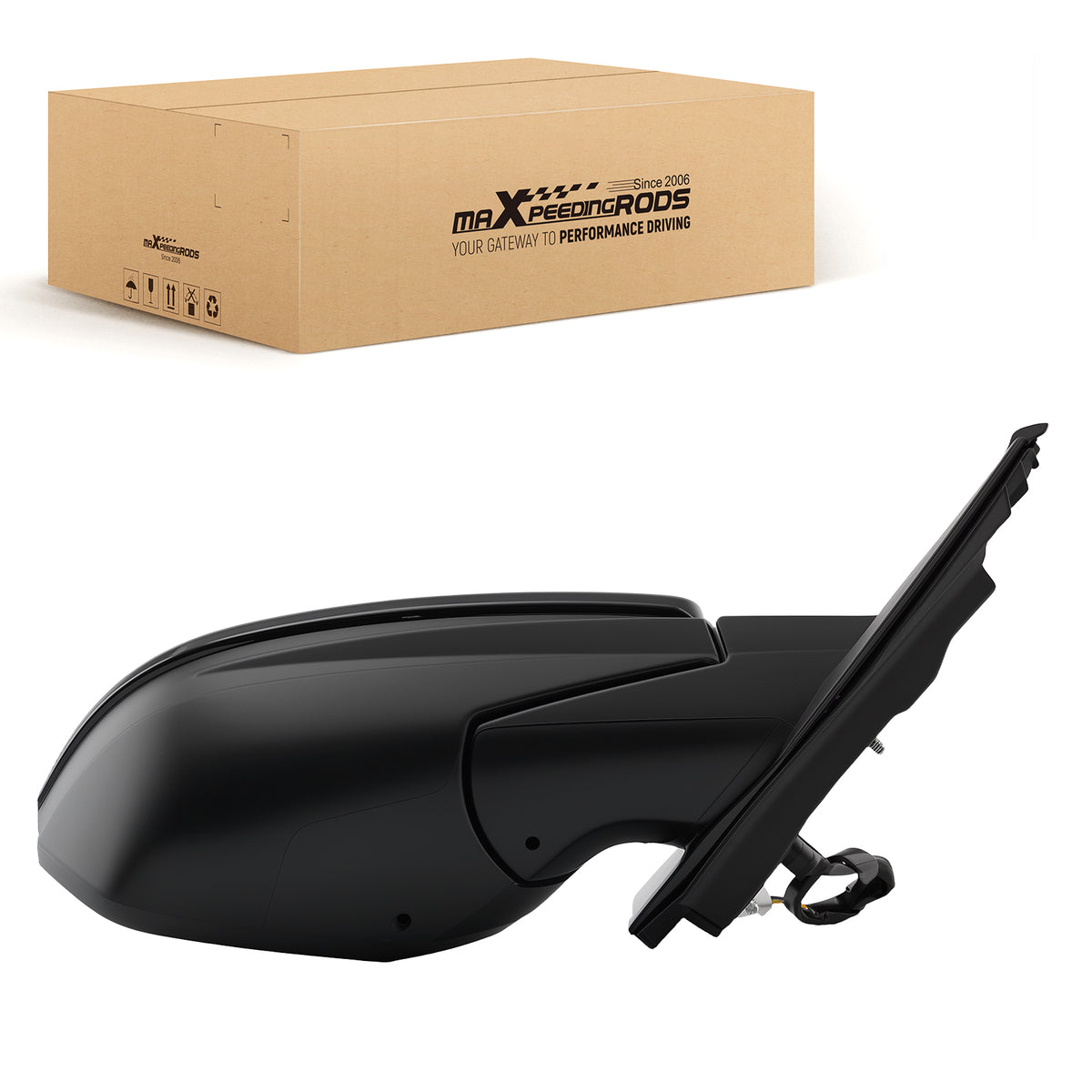 Passenger Rear View Mirror compatible For Honda Civic 16-20 Right 76201TBAA11ZF Power