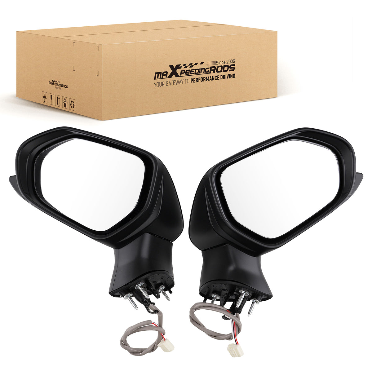 Power Side Mirror compatible For Toyota Camry 2018-2024 8794533030 Manual Folding Pair