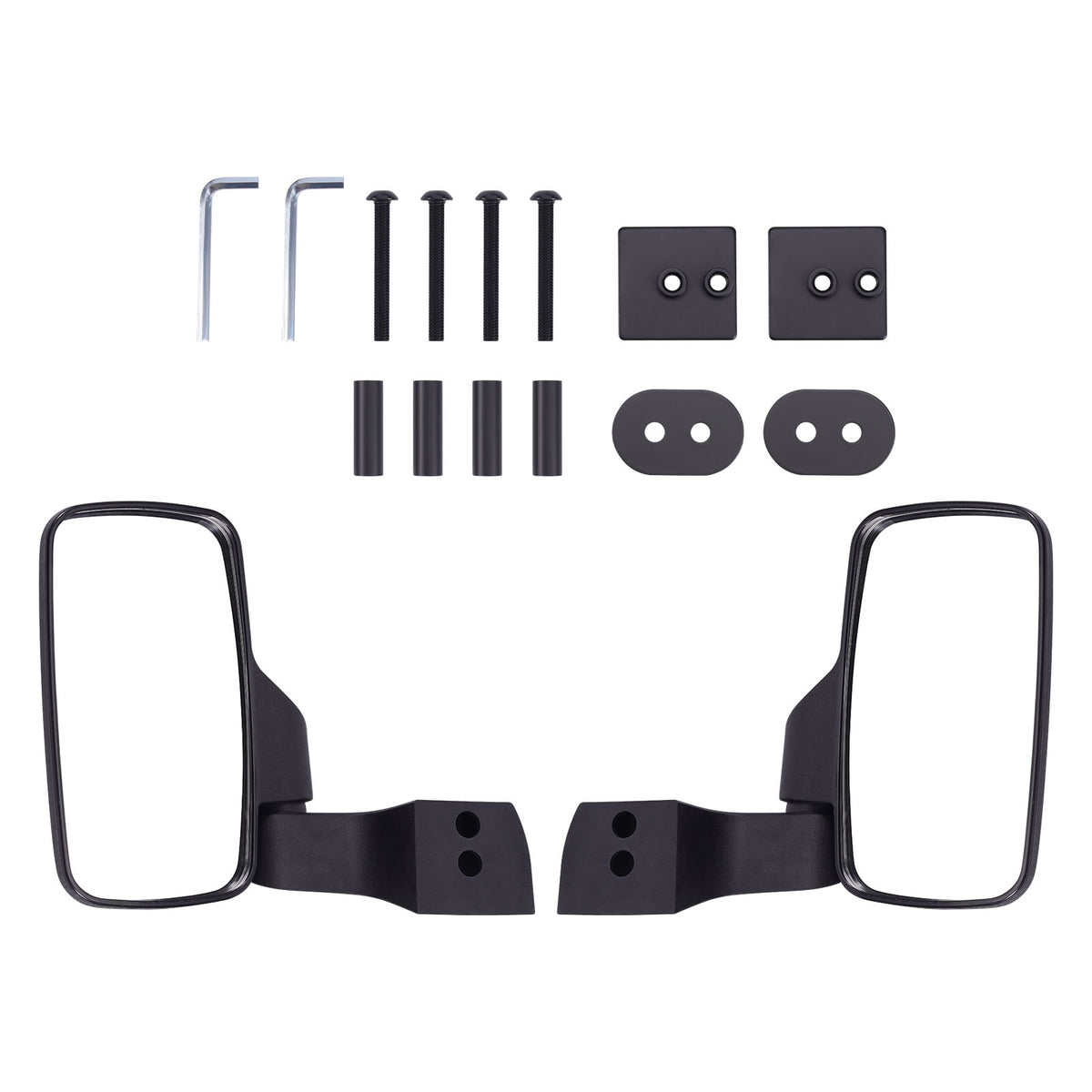 2x Door Mounted UTV Side Mirrors Set compatible for Polaris PRO XD 2000D/2000G/4000D/4000G