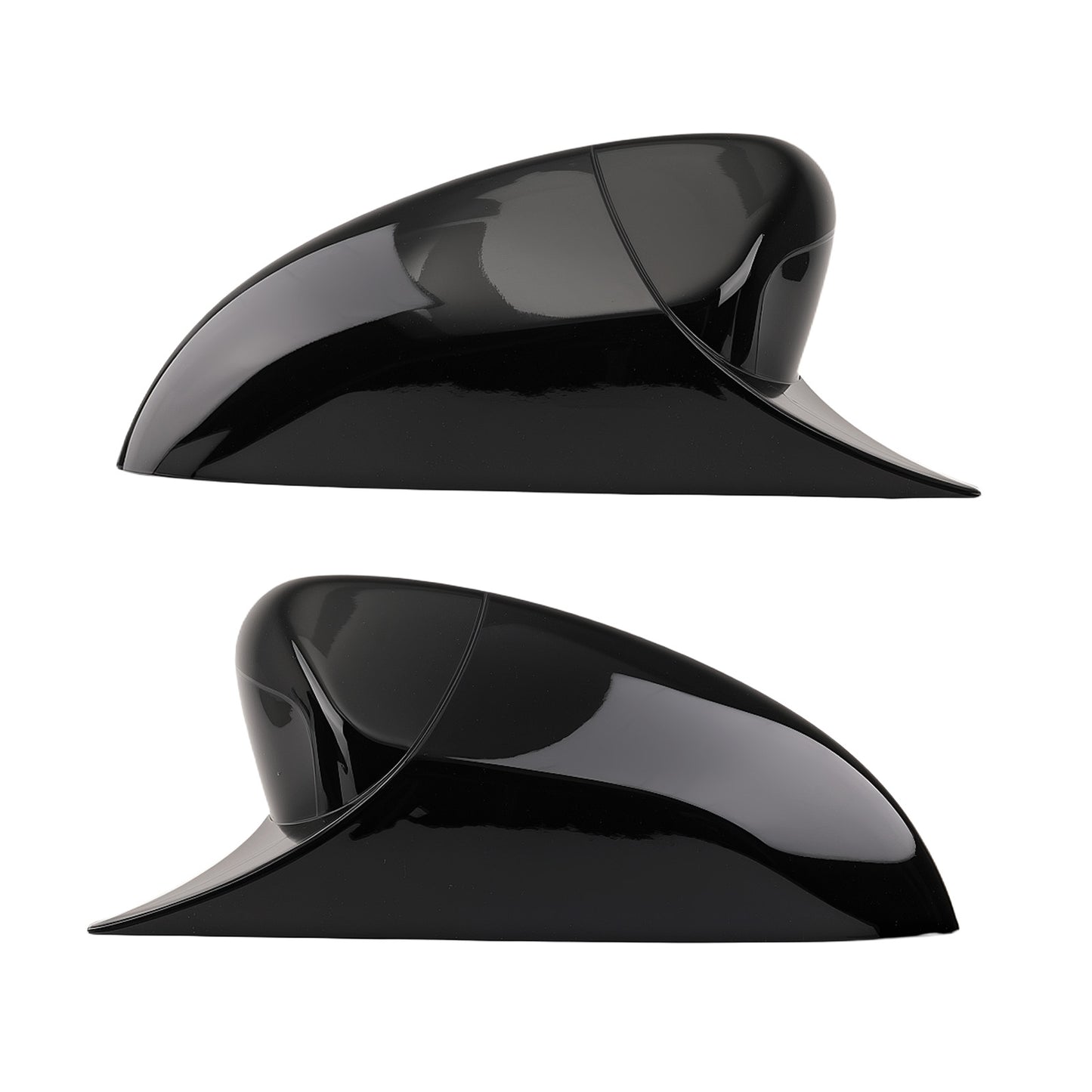 Gloss Black Side Mirror Cover Caps Set Compatible for Honda Accord 2018-2022 LH RH