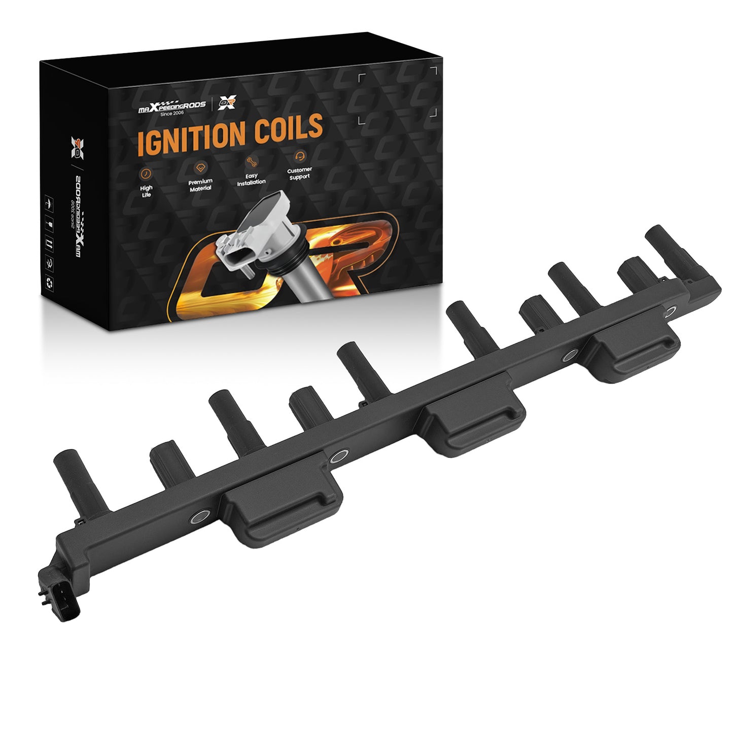 Front Advanced Ignition Coil compatible For Jeep Wrangler/TJ Sport 4.0L 2000-2006 12839