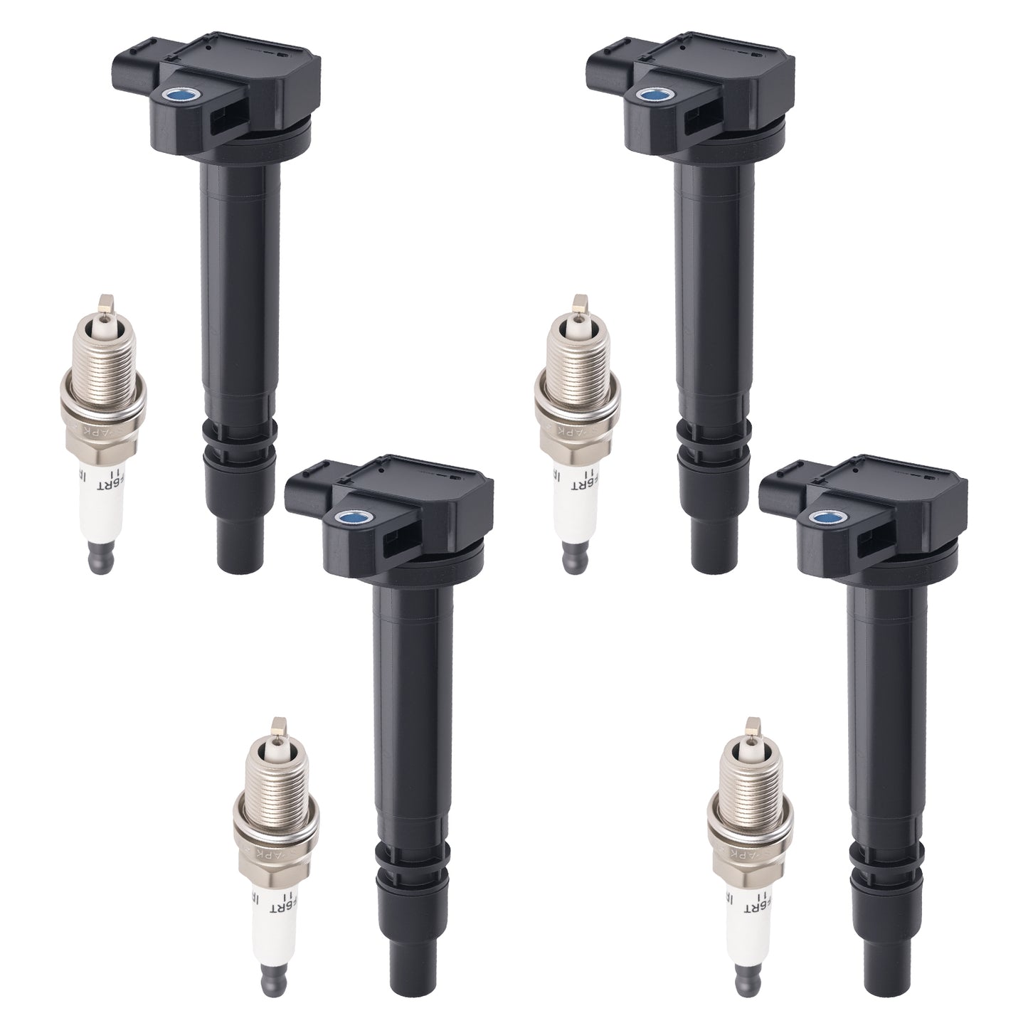 4x Ignition CoilSpark Plug compatible For Toyota 4Runner Tacoma 2.4L 2.7L 00-04 UF323