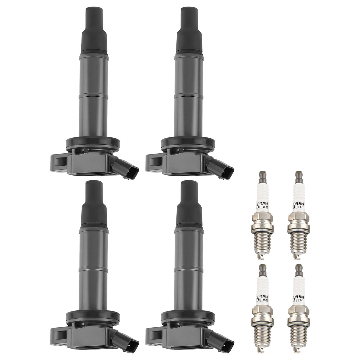 4 Ignition CoilSpark Plug compatible For Toyota Camry RAV4 Highlander Corolla Matrix L4