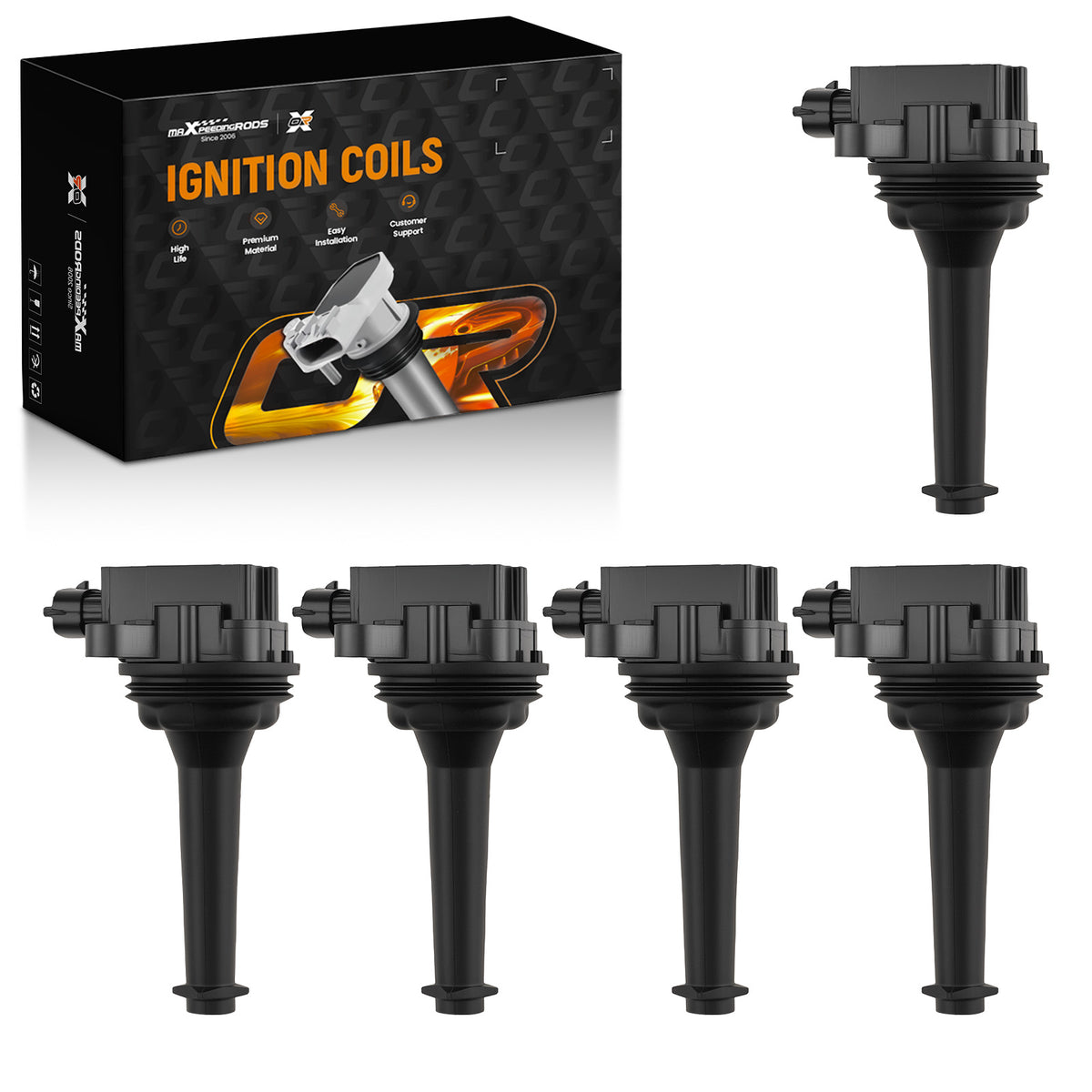 5x Coil Pack Kit compatible For Volvo S60 S70 V70 XC70 XC90 2.3L-2.5L 307134160