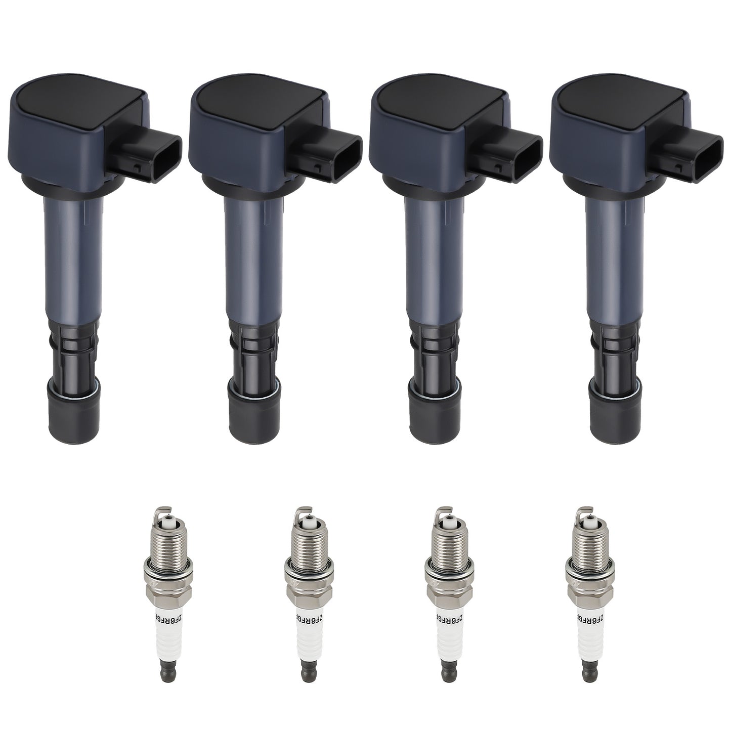4 Ignition Coils + Spark Plugs compatible For Acura EL compatible For Honda Civic L4 1.7L 2001-2005 UF400