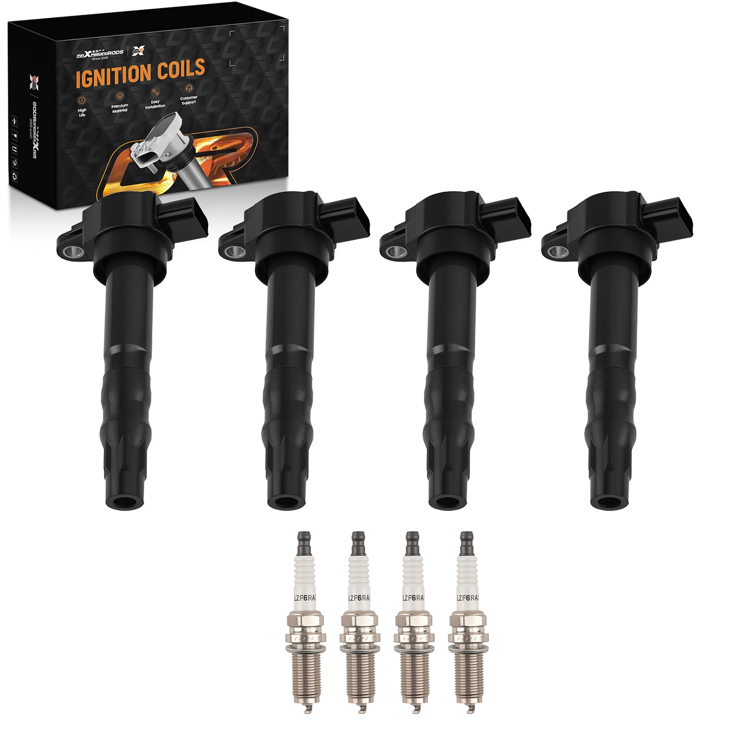 4x Ignition Coils compatible For Mitsubishi Lancer Outlander 2.4L 2004-2006 UF532 MR994643