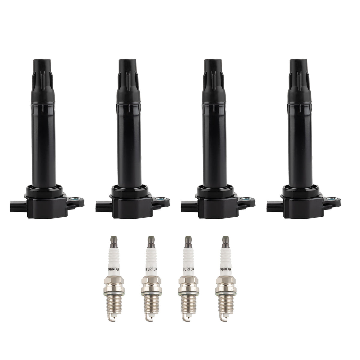 4X Ignition Coil4X Spark Plugs compatible For Dodge Caliber L4 2.4L 2007-2012 UF557 2271