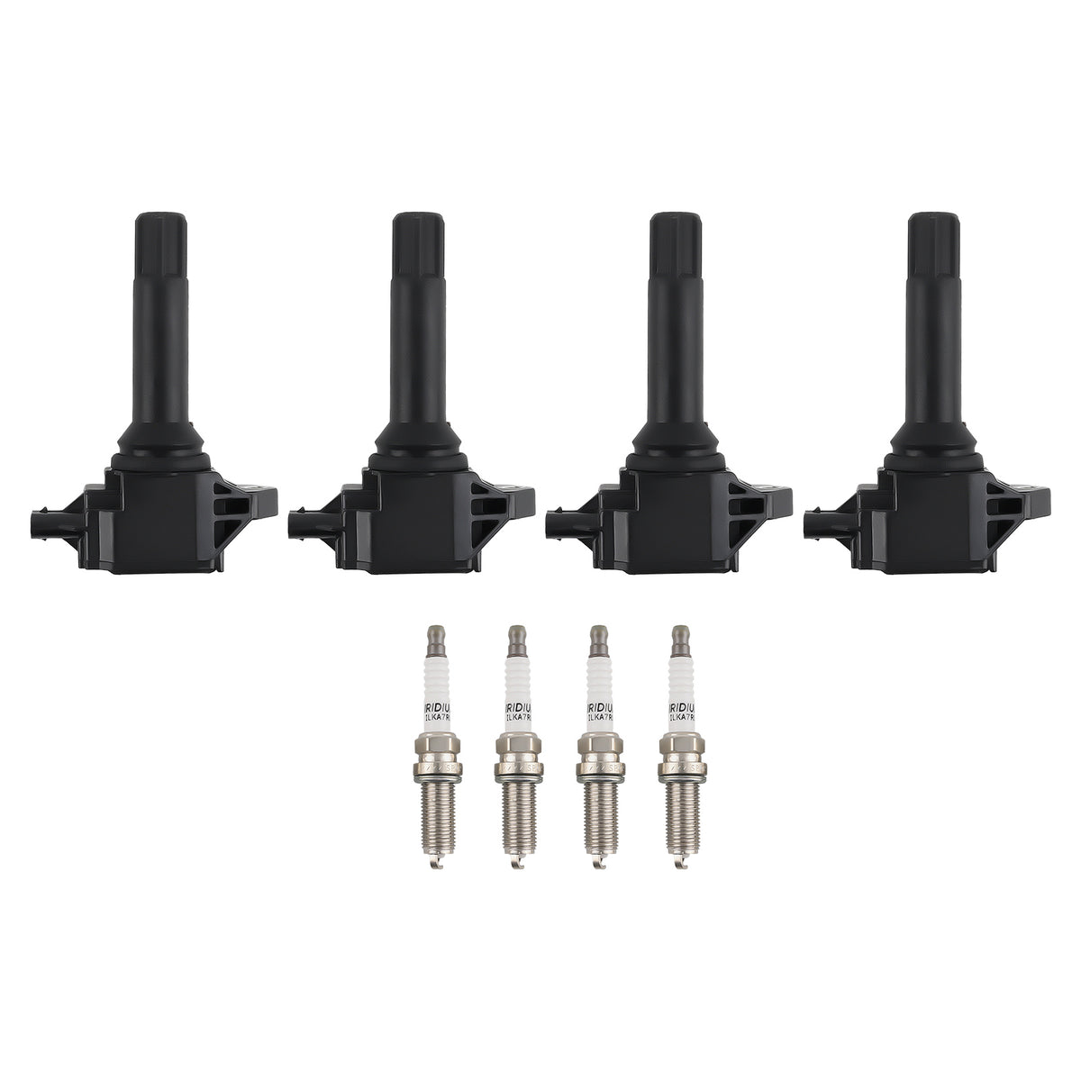 4X Ignition Coils + 4X Spark Plugs Set compatible For Subaru Legacy Outback 2.0/2.5L UF724