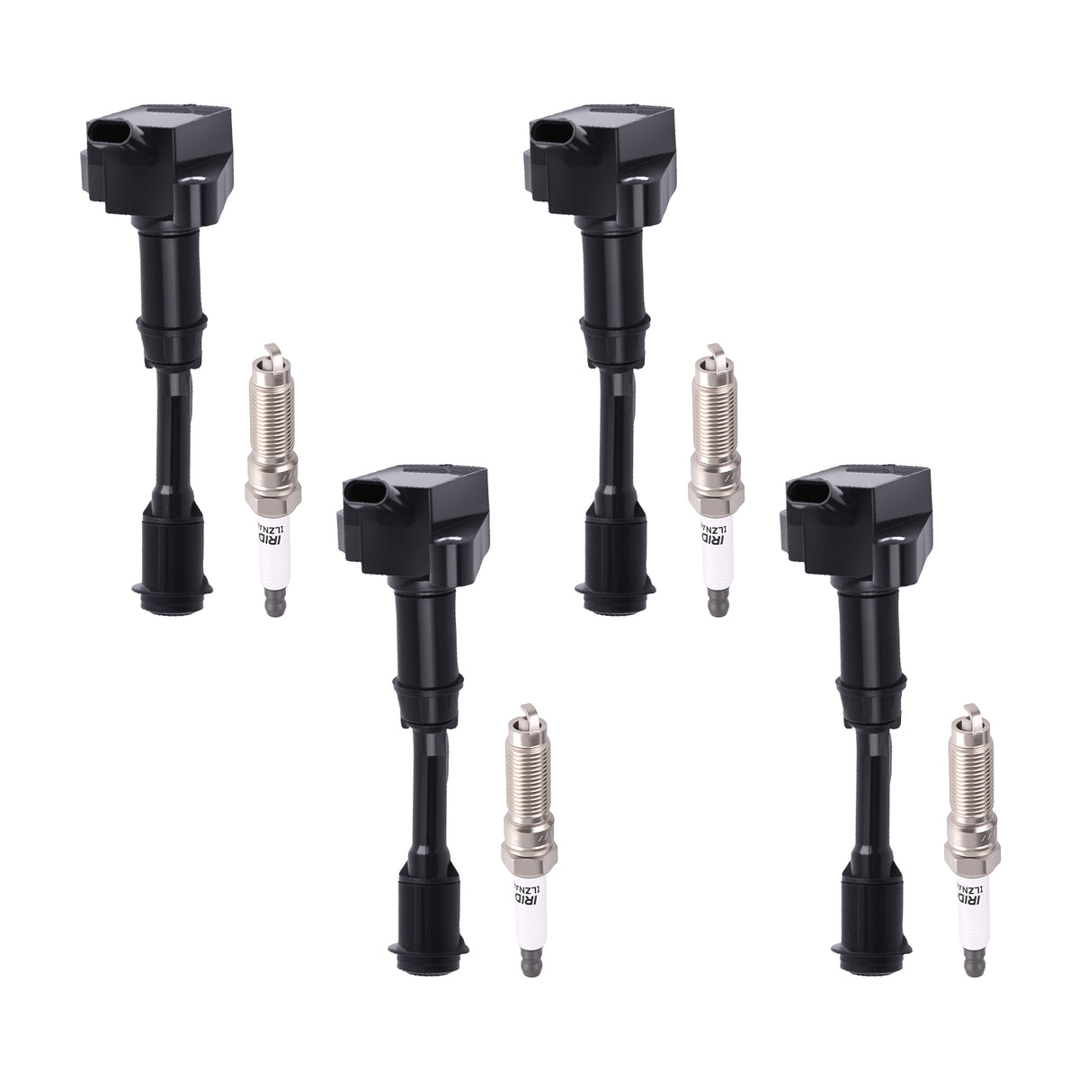 4x Ignition Coil + 4x Spark Plug compatible For Ford Escape 1.5L L4 2017-2019 DS7G12A366BB